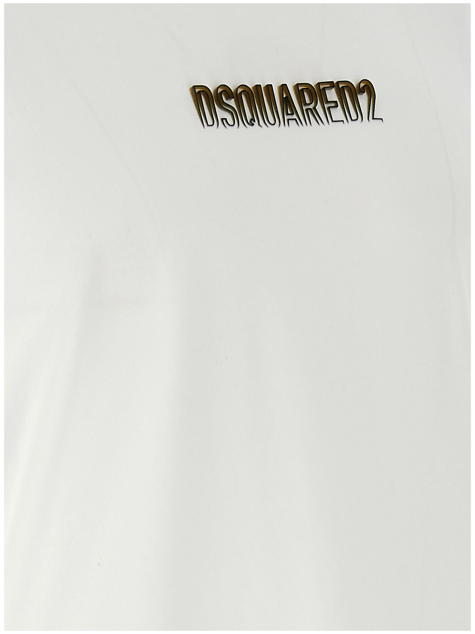 Dsquared2 Outline Logo T-shirt In White