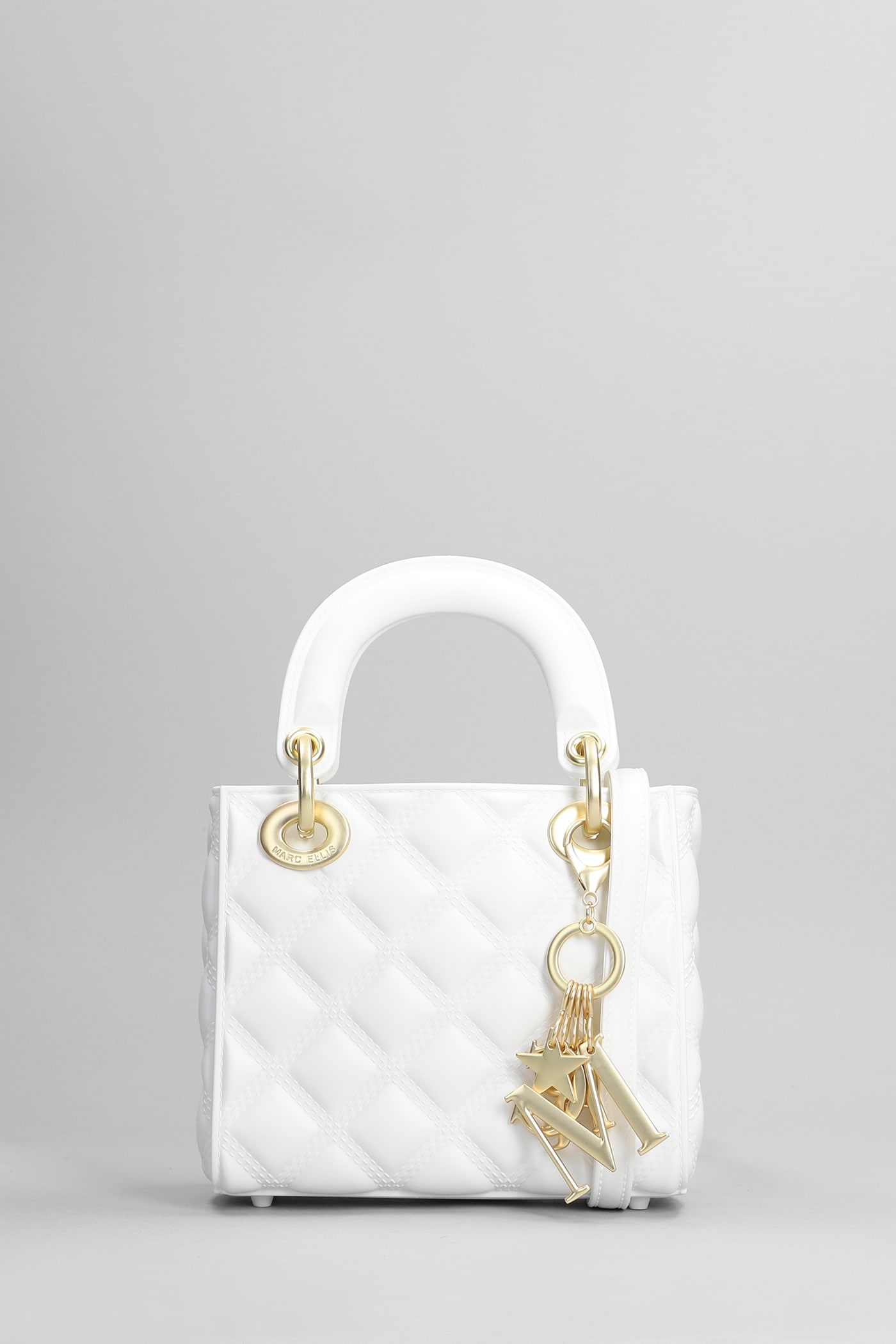 Marc Ellis Flat Missy S Hand Bag In White Rubber/plasic