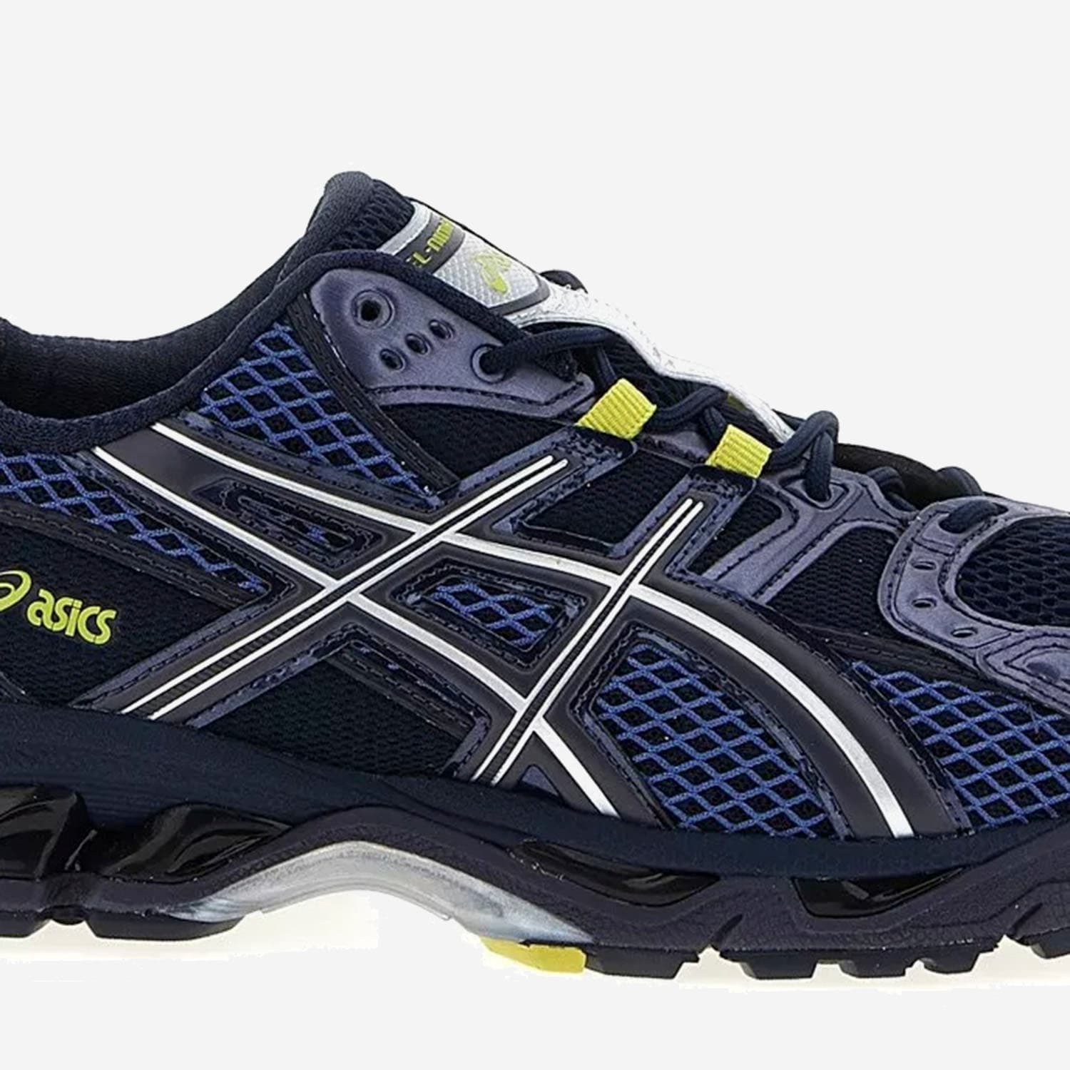 Asics Breathable Design Mesh Upper Sneakers In Blue