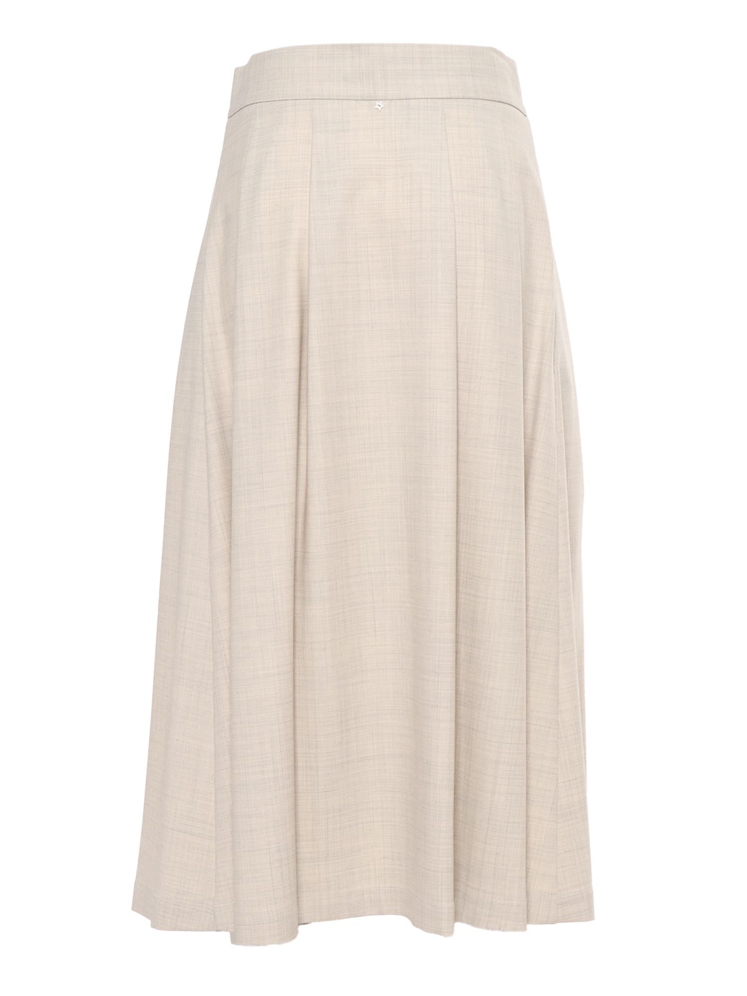 Shop Lorena Antoniazzi Skirt In Beige