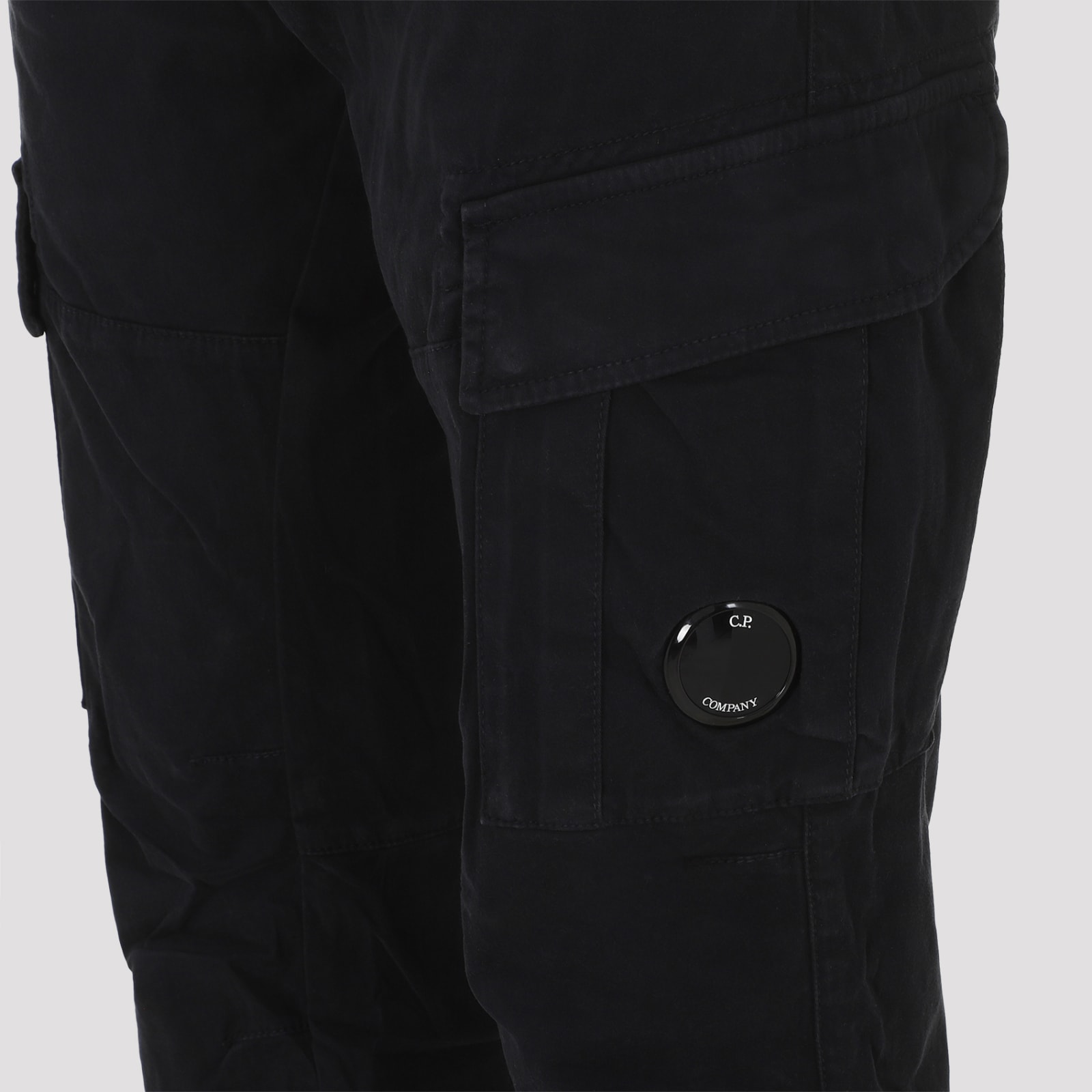 Shop C.p. Company Cargo Pants In Total Eclipse