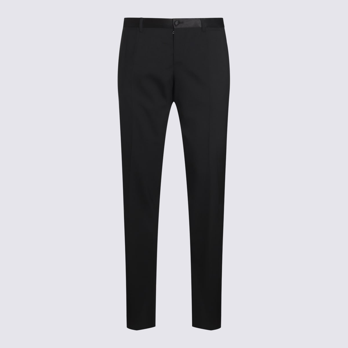 Shop Dolce & Gabbana Black Wool Pants