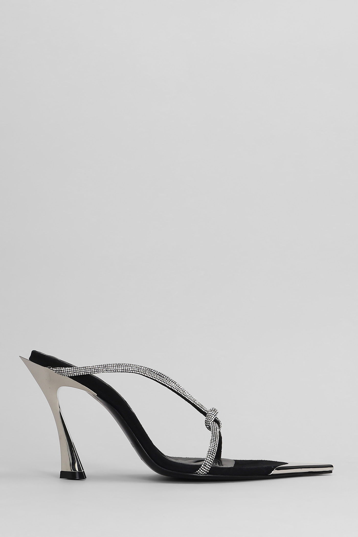 Sandals In Black Leather