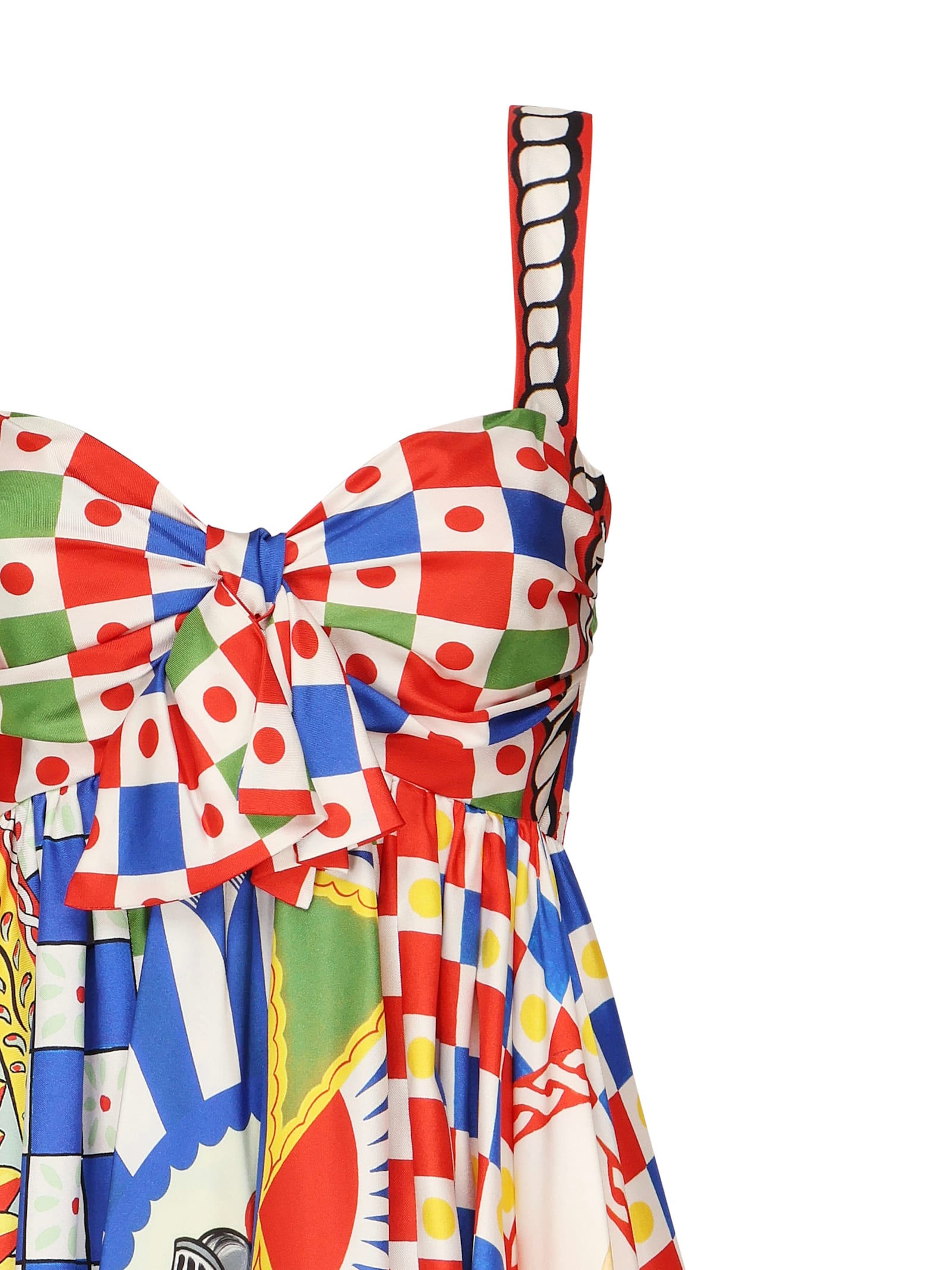 Dolce & Gabbana Short Carretto-print Twill Dress