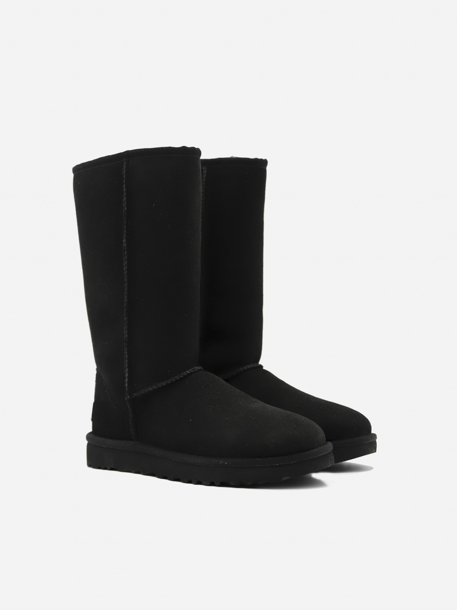 Shop Ugg Classic Tall Ii Boots In Suede In Black