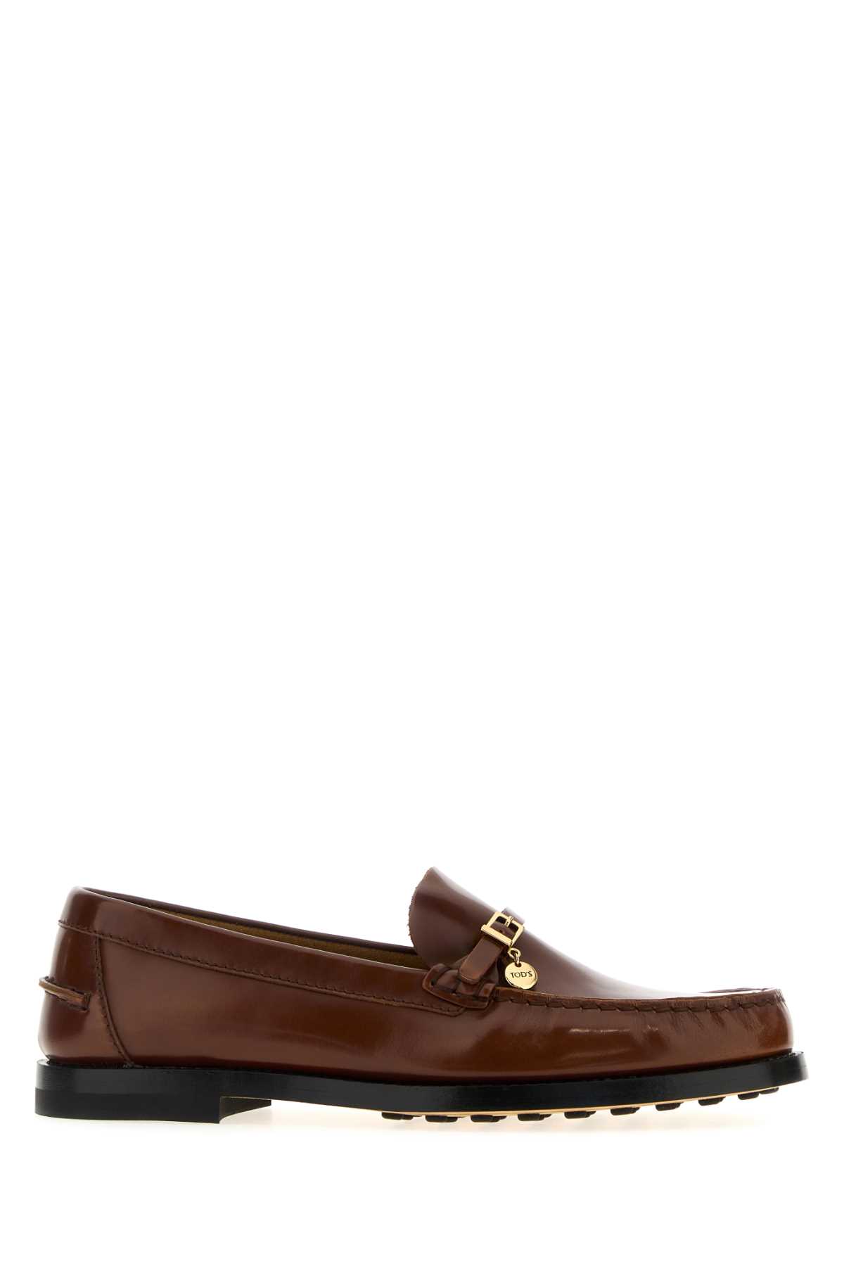 Tod's Caramel Leather Loafers In Multi