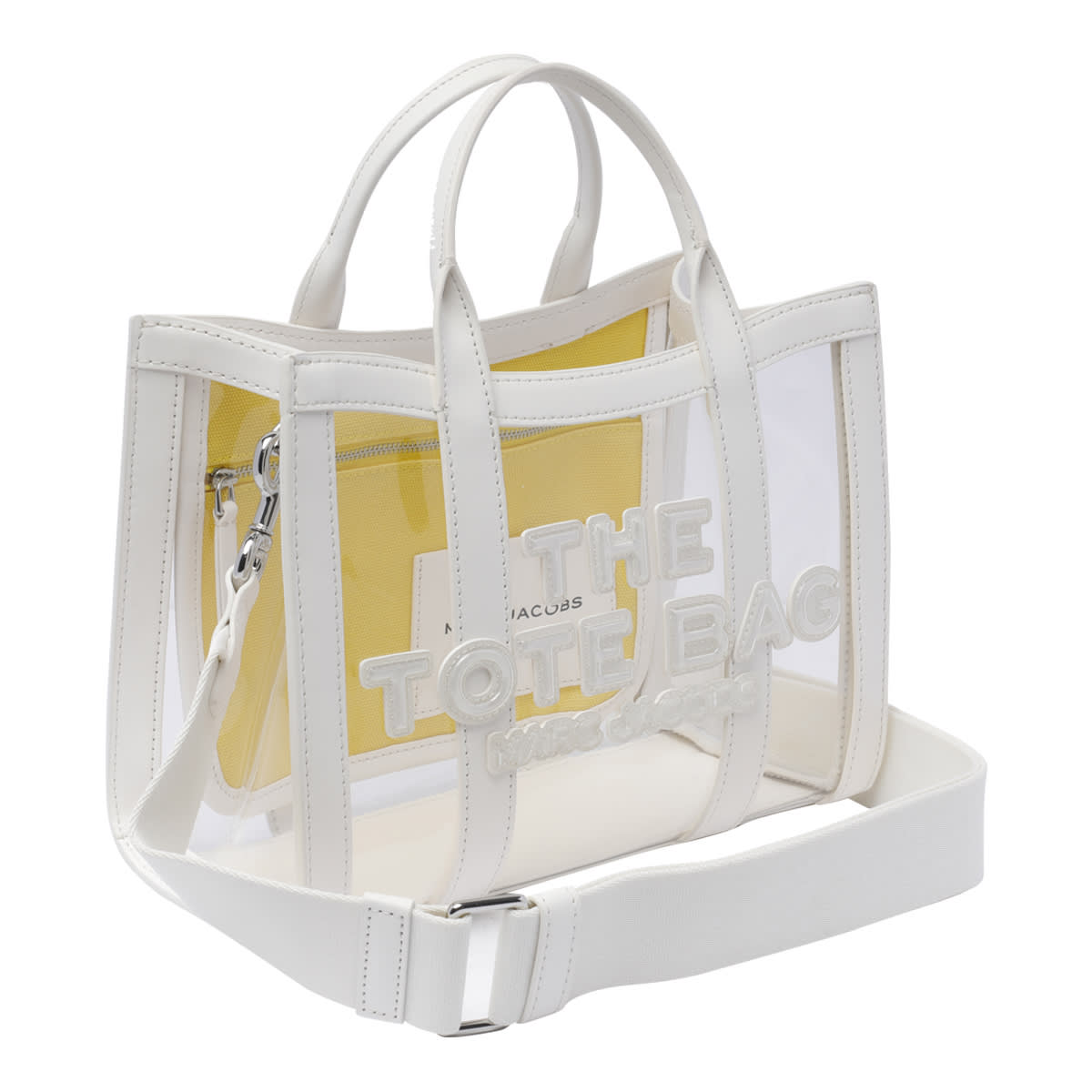 Shop Marc Jacobs The Mesh Small Tote In White