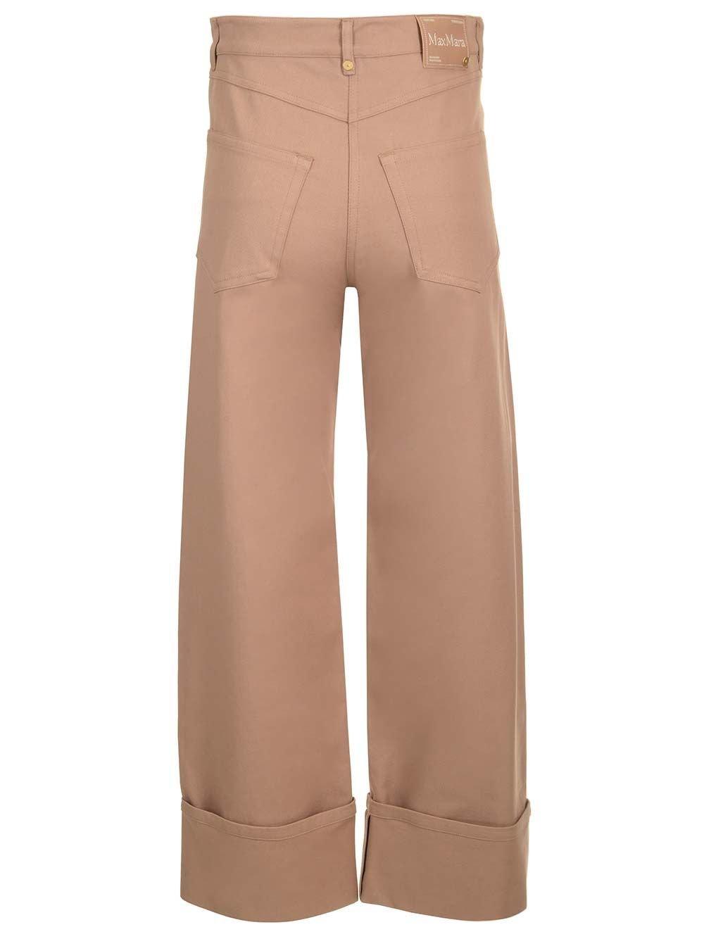 's Max Mara Logo Patch Straight Leg Trousers
