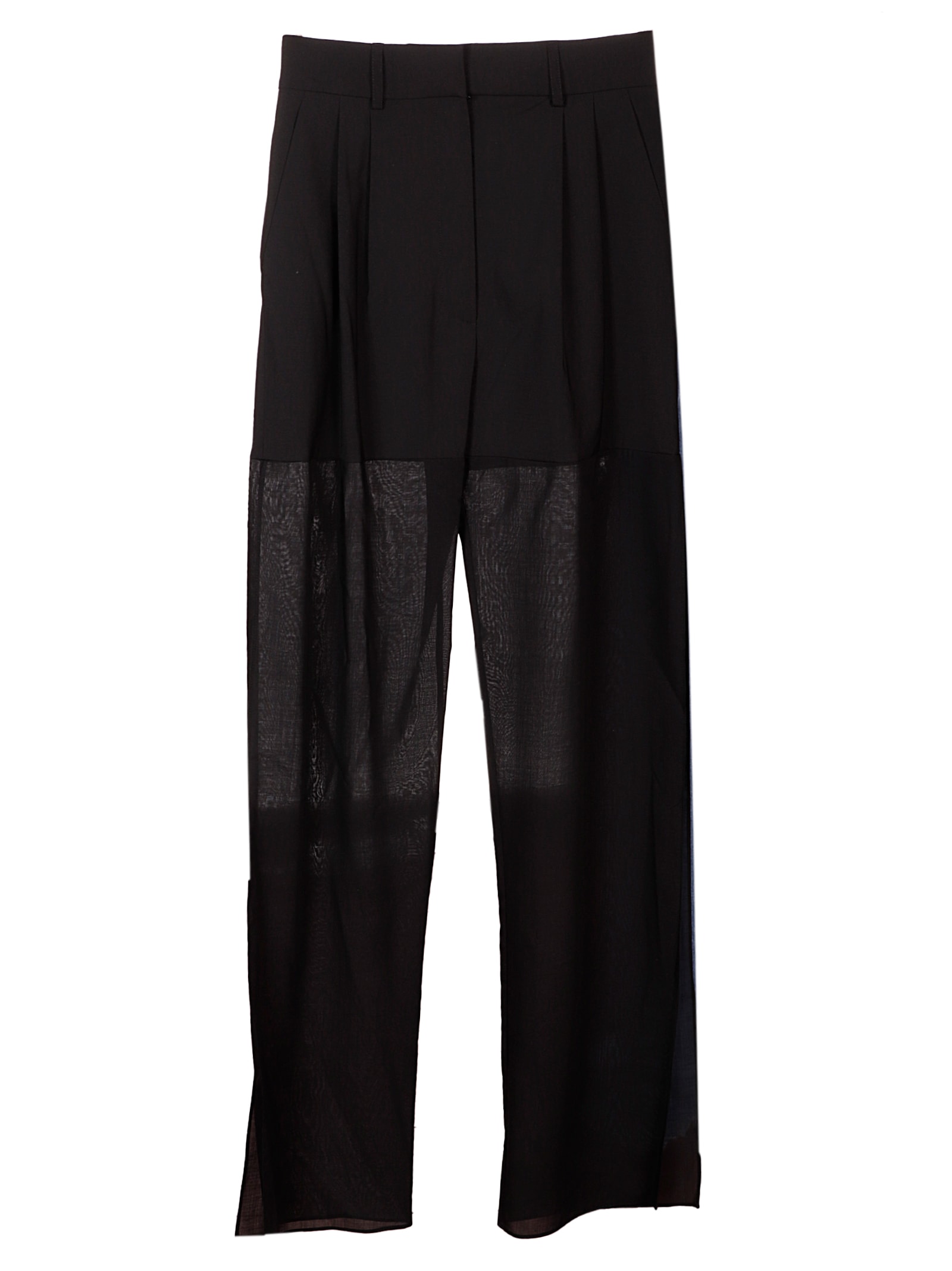 A.W.A.K.E. Mode Wide Leg Pants With See Through Bottom And Slits