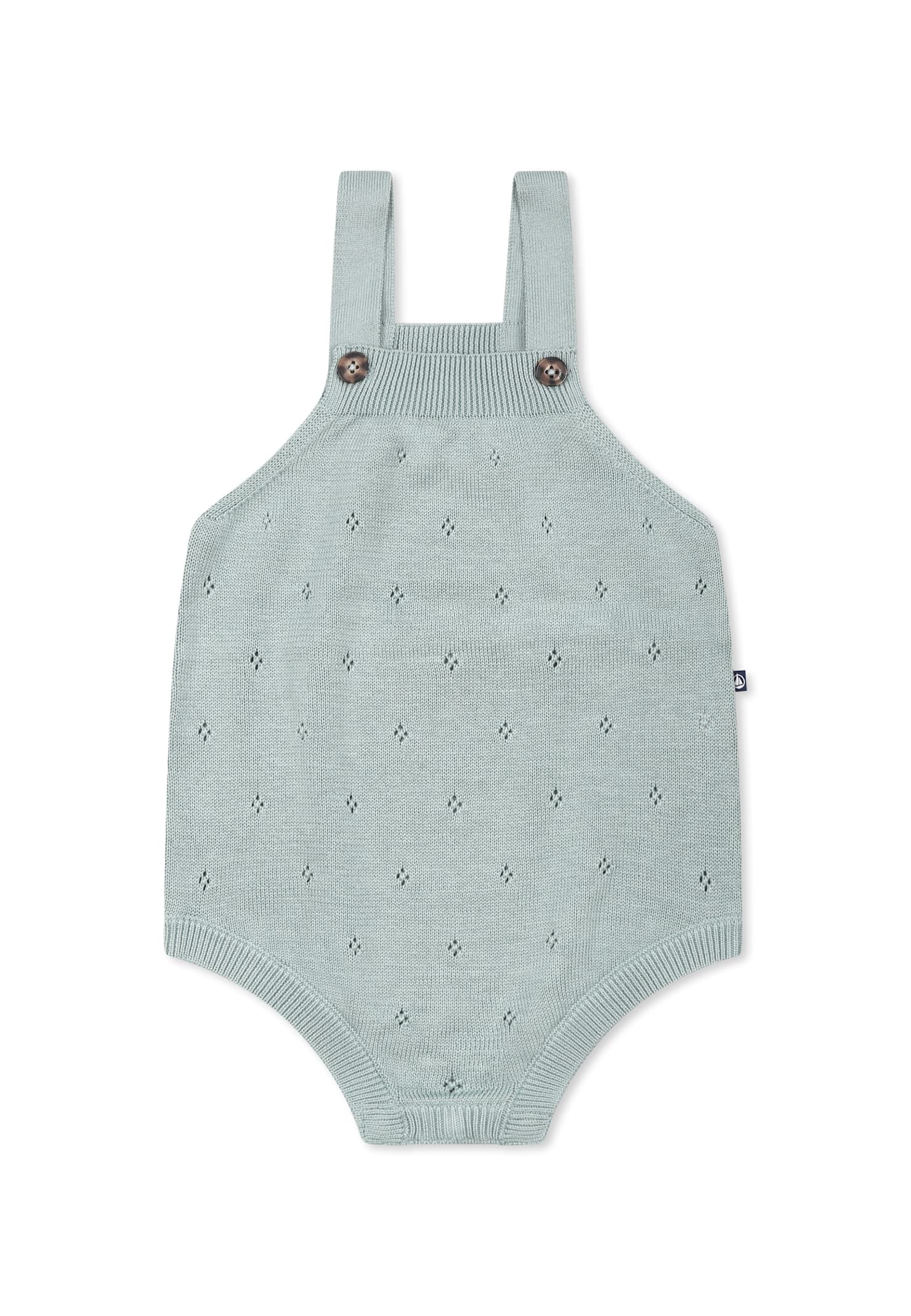 Petit Bateau Green Bodysuit For Babykids In Green