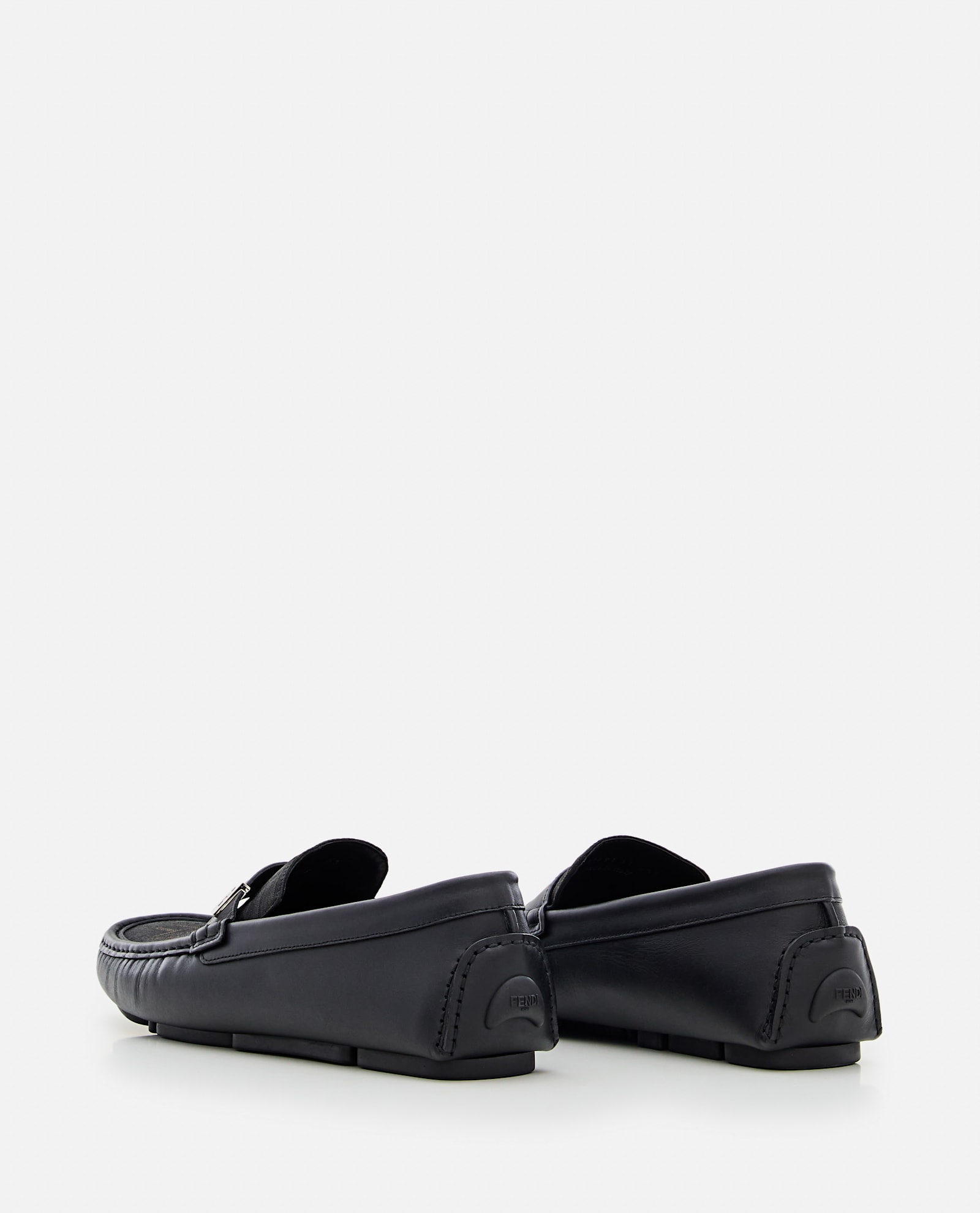 Shop Fendi Driver Loafer In Black