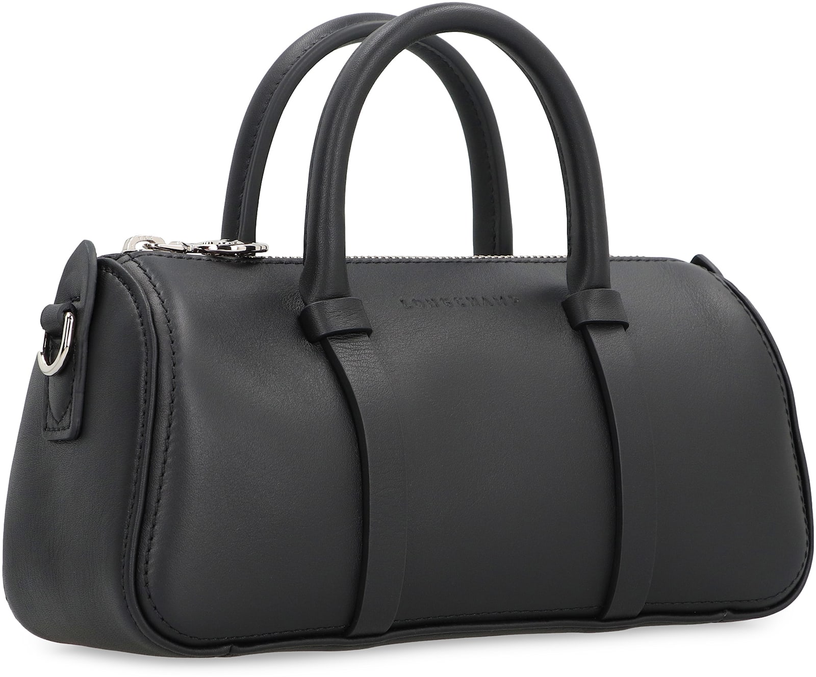 Shop Longchamp Daylong S Leather Handbag In Black