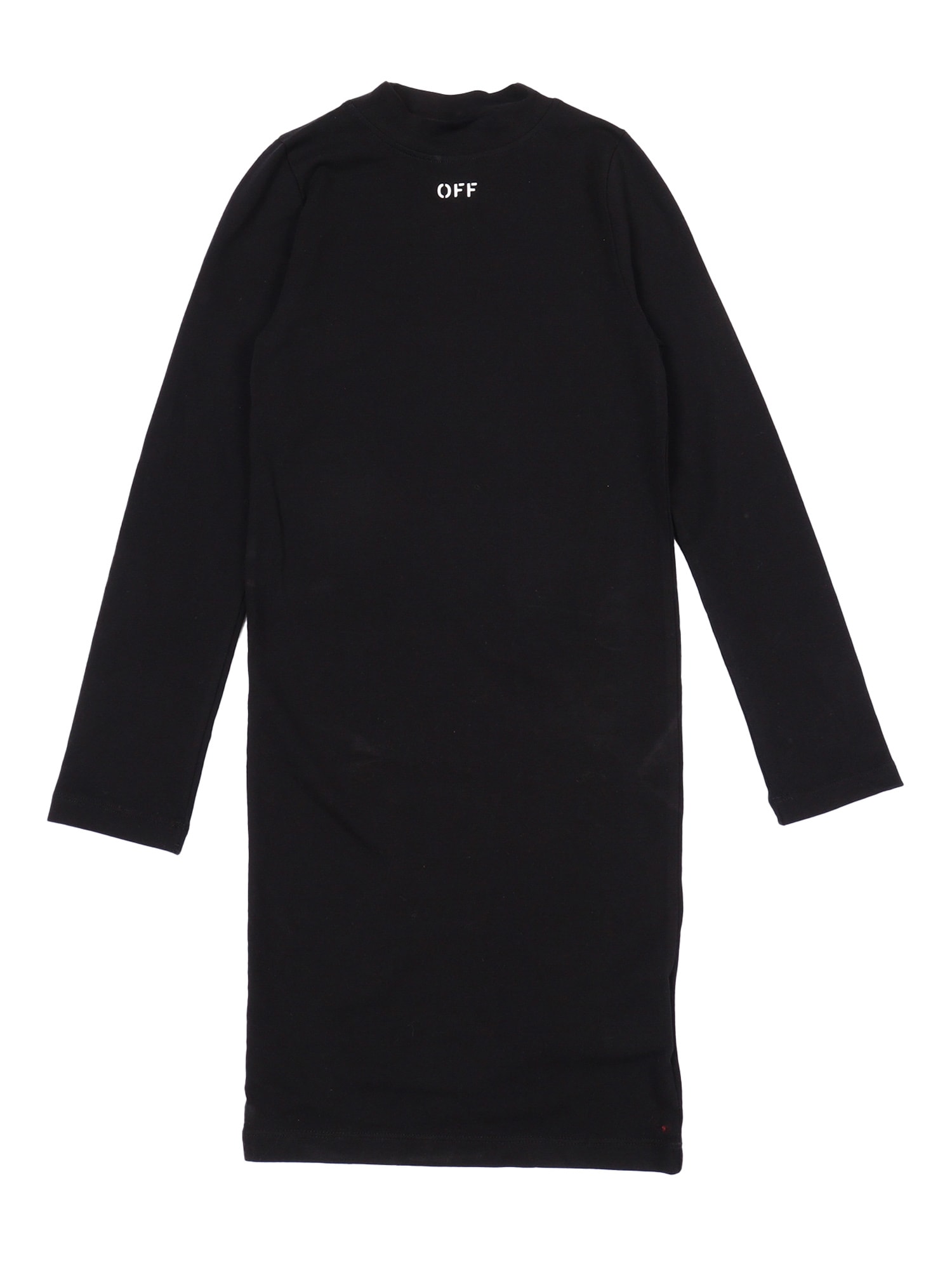 Off-white Off Stamp 2nd Skin Dress Black - White In Black