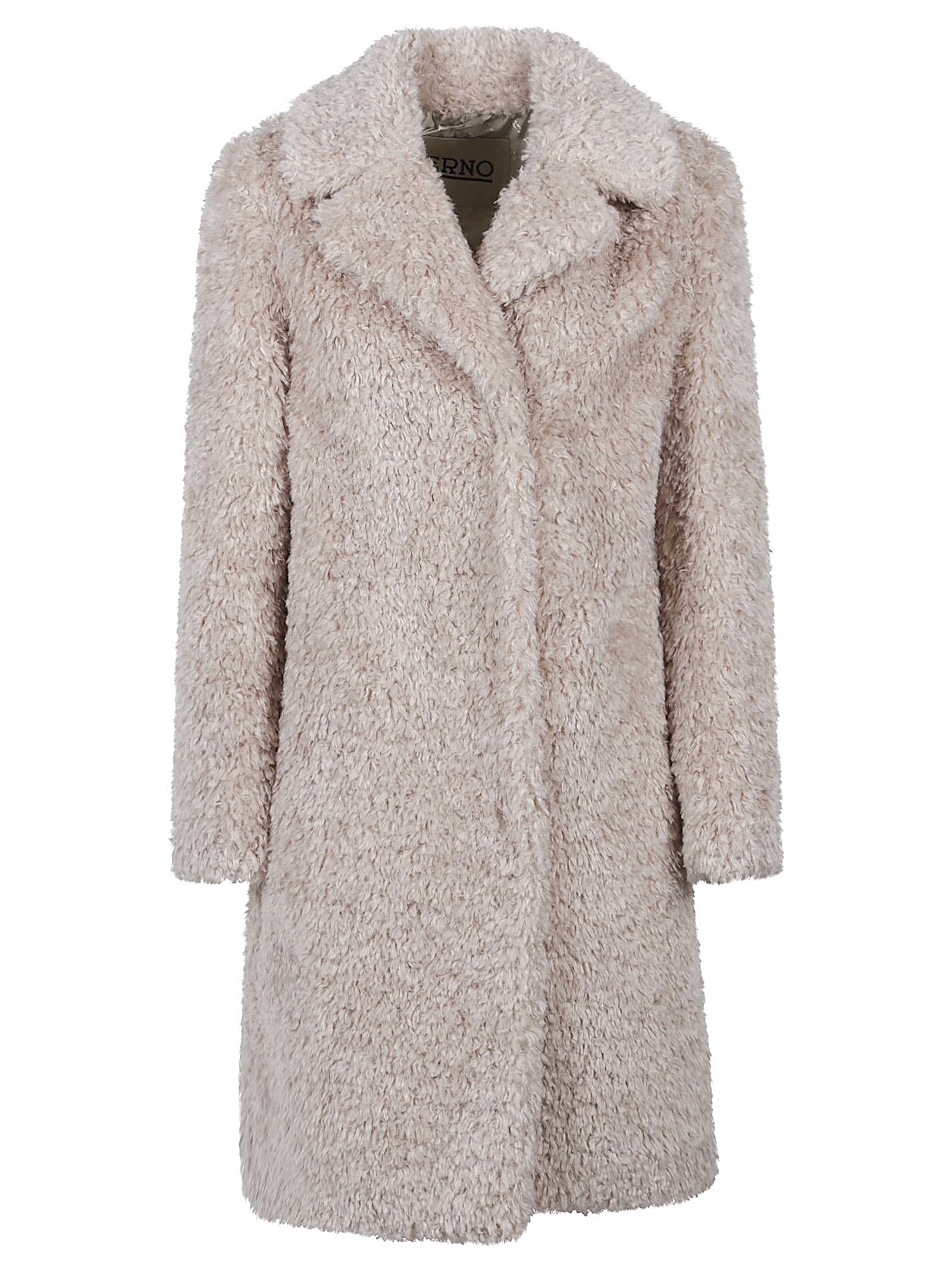 Herno Soft Faux Fur Long Coat - Herno - Modalova