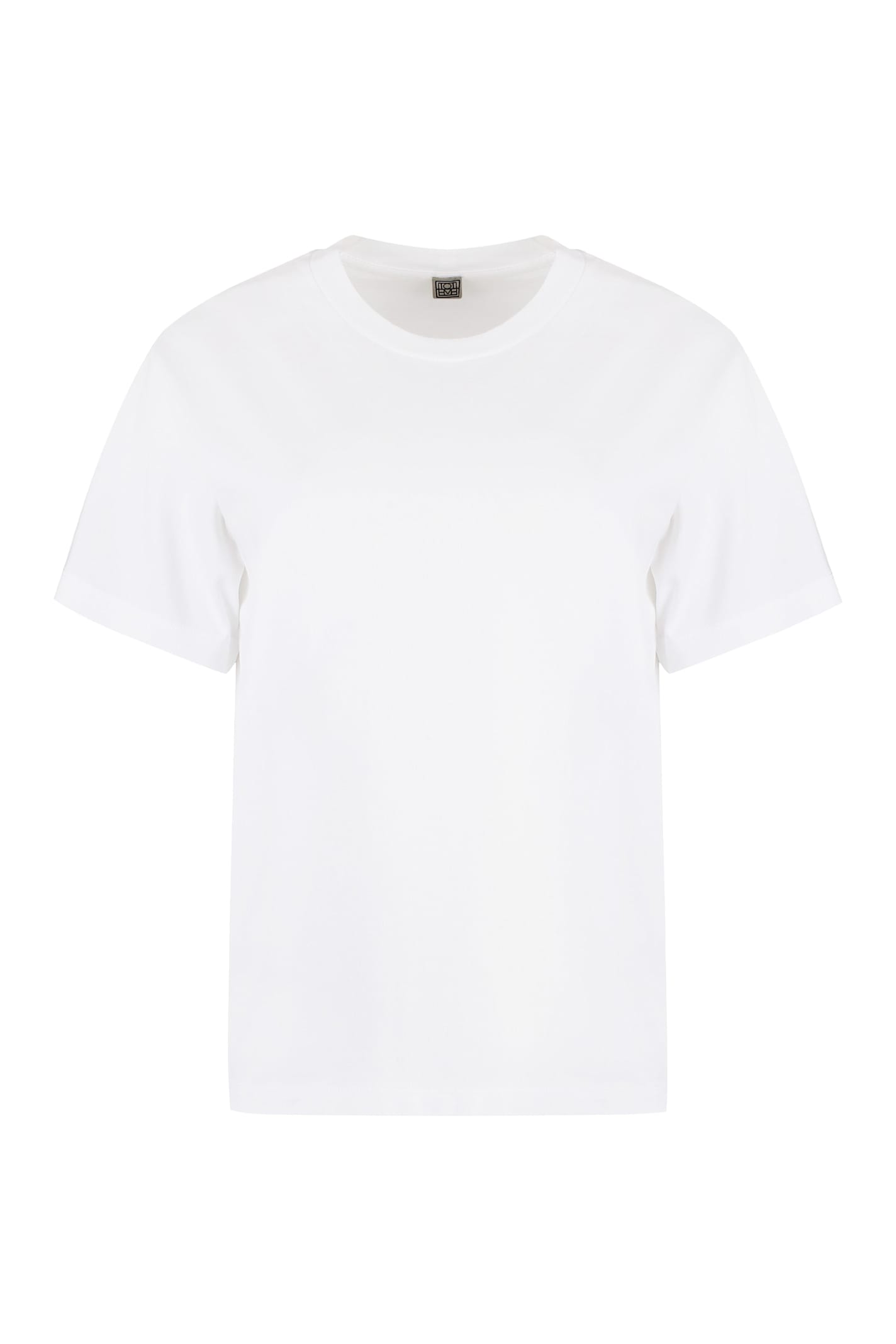 Totême Cotton Crew-neck T-shirt In White