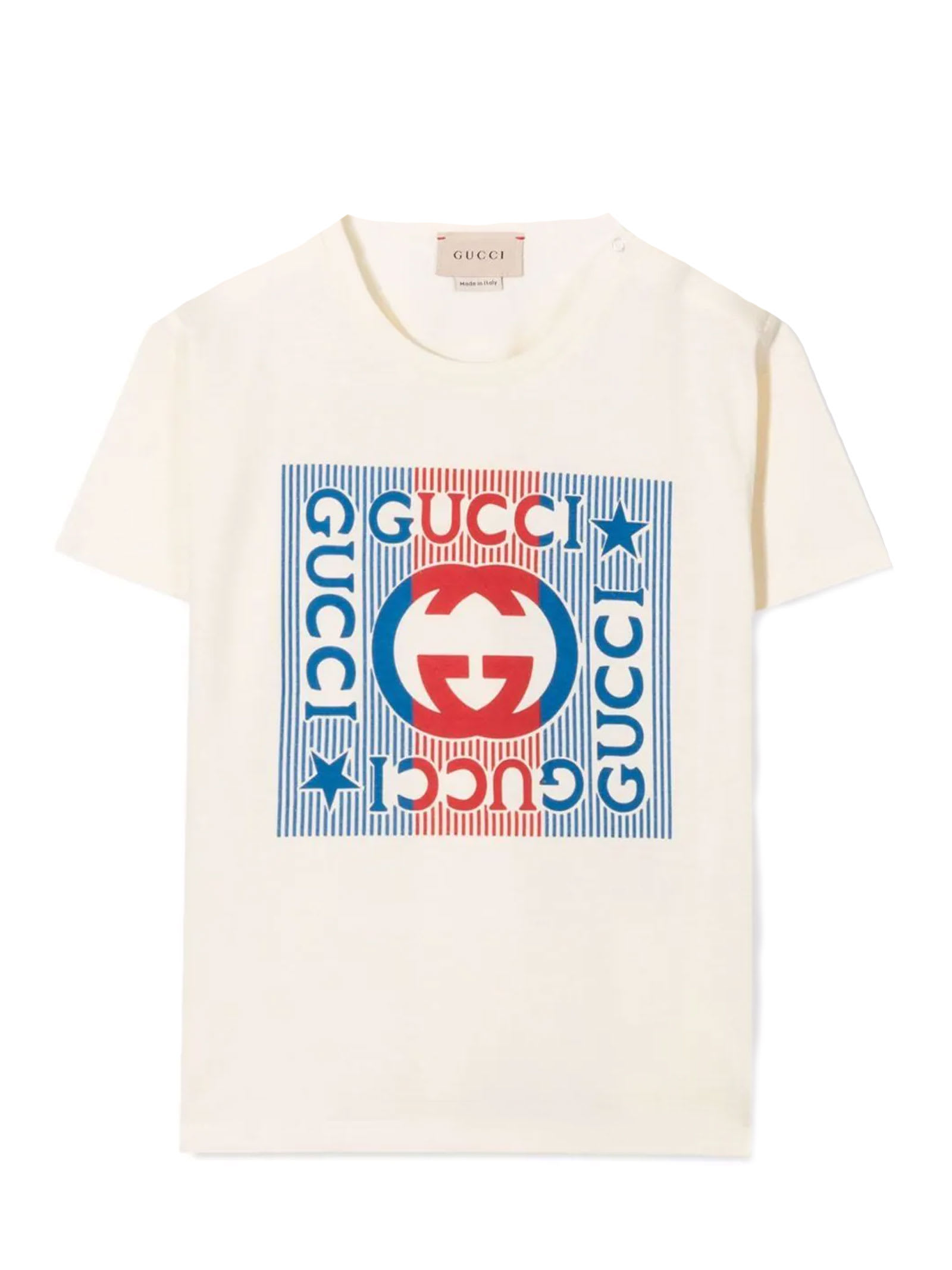 Gucci White T-shirt With Frontal Print