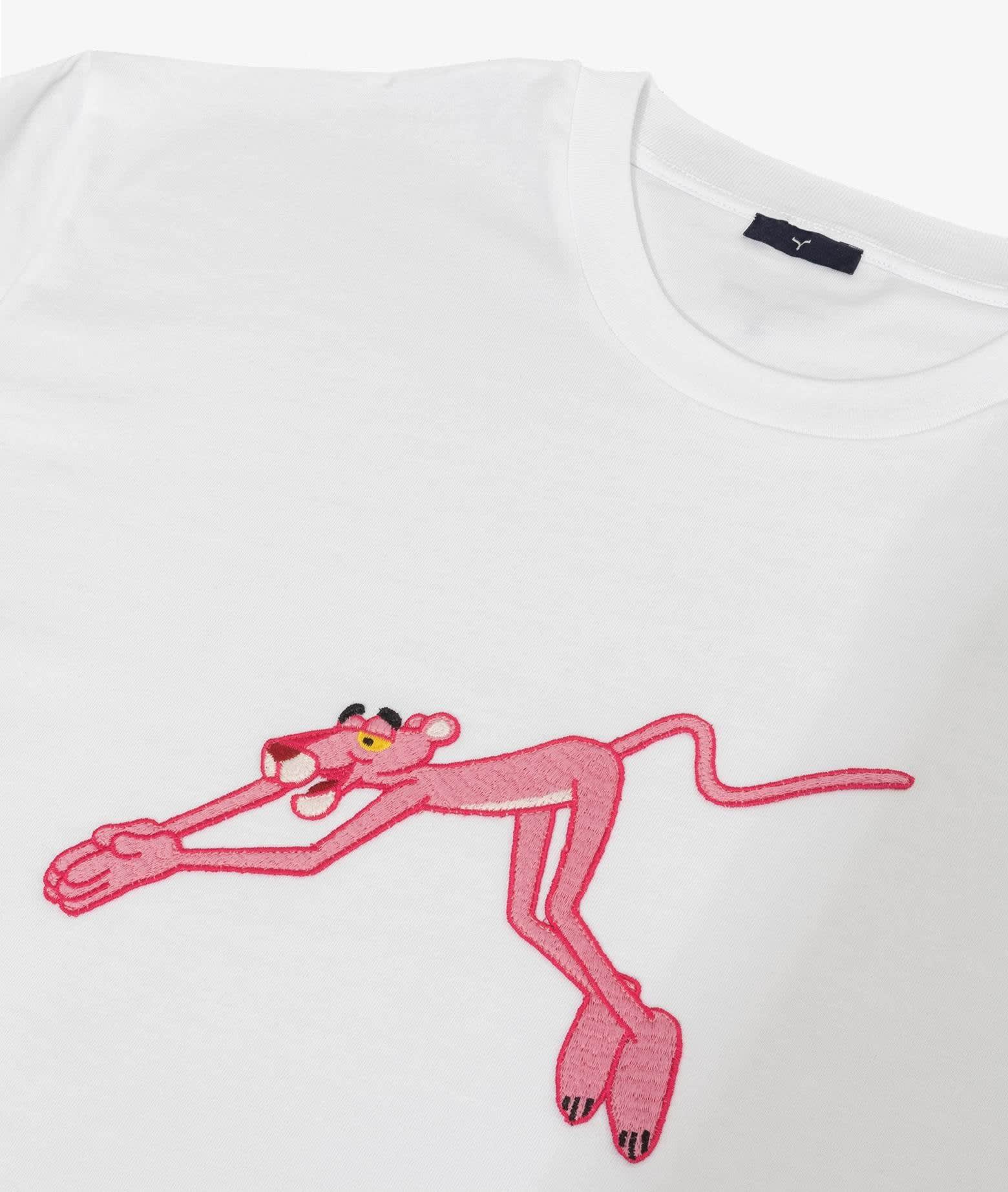Shop Larusmiani T-shirt Pink Panther T-shirt In White