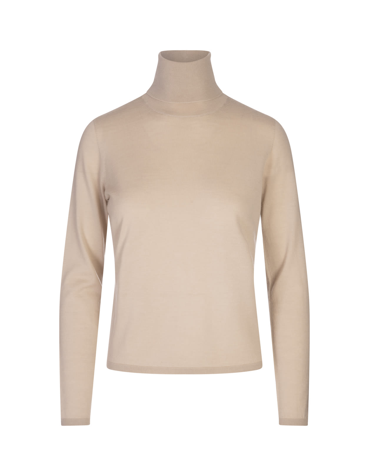 Shop Max Mara Beige Adda Turtleneck Sweater In Brown