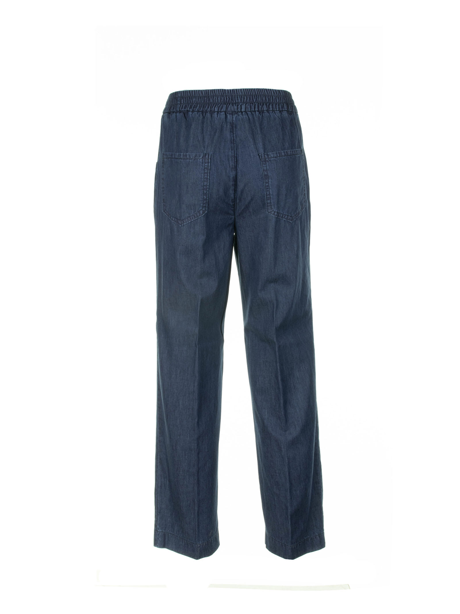 Shop Via Masini 80 Blue High-waisted Trousers