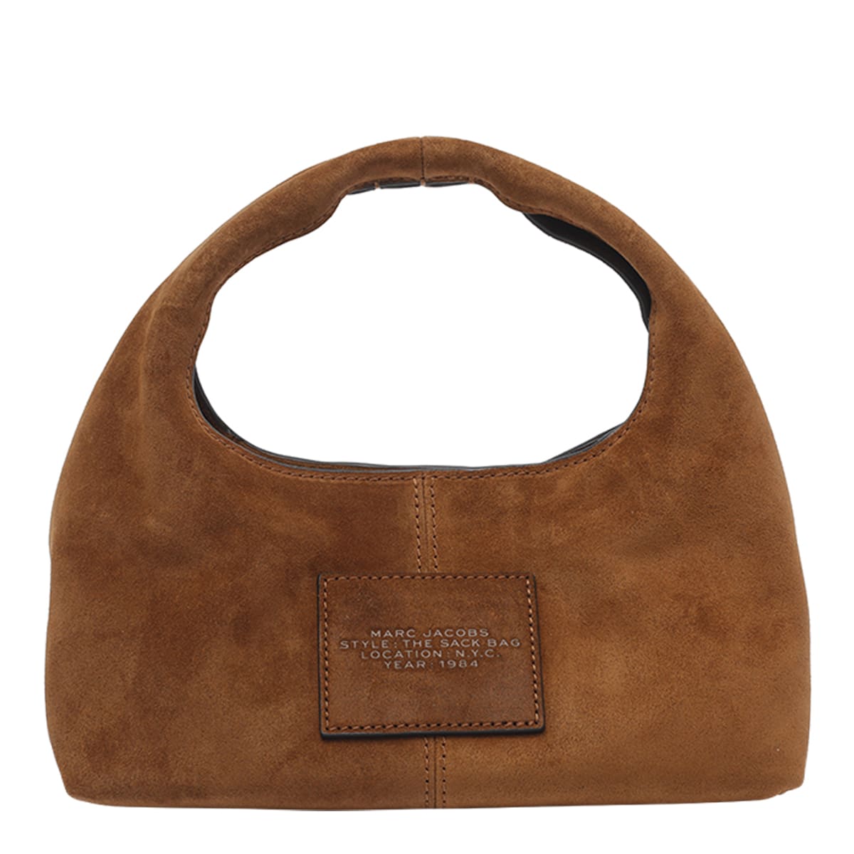 Marc Jacobs The Mini Sack Suede Leather Hobo Bag In Brown