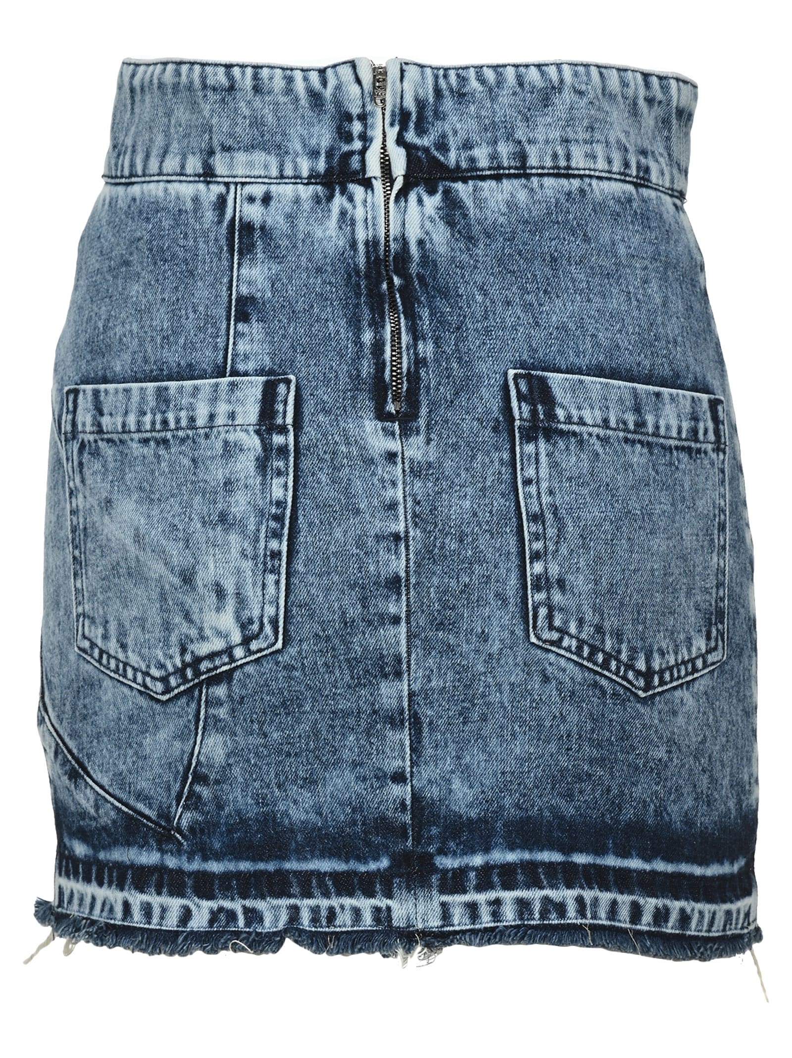 red valentino denim skirt