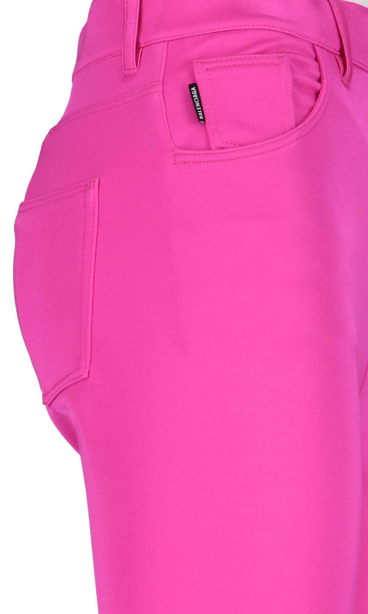 Shop Balenciaga Stretch Leggins In Pink