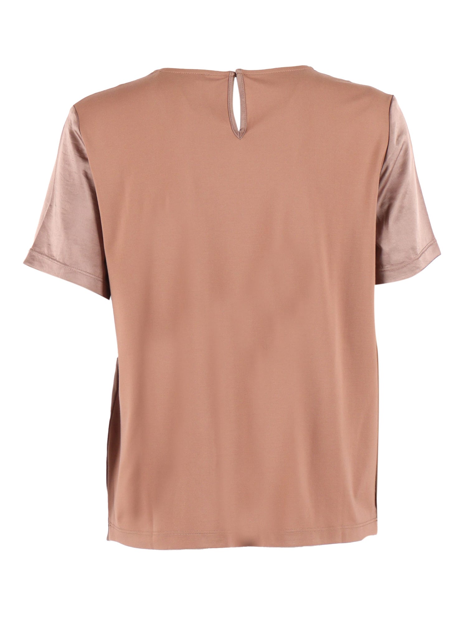 Weekend Max Mara Gilbert Panelled T-shirt In Brown