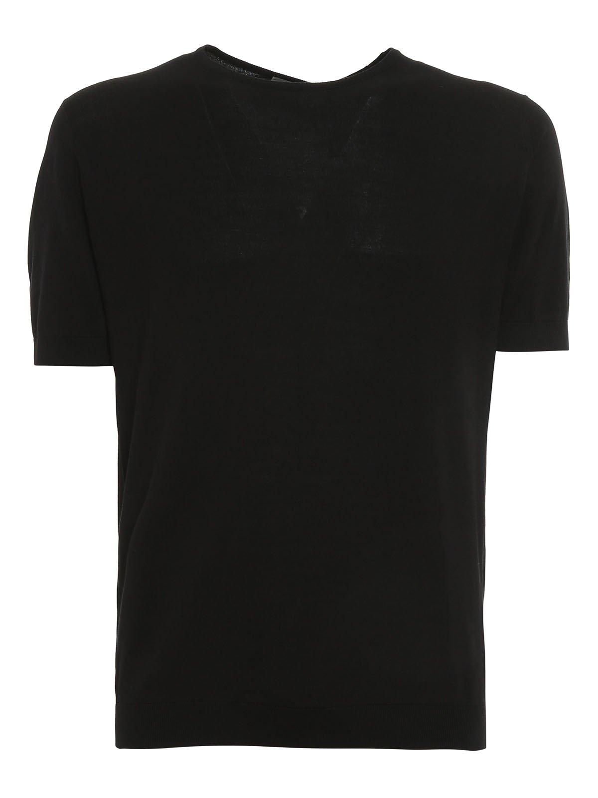 Shop John Smedley Belden Classic T-shirt In Black
