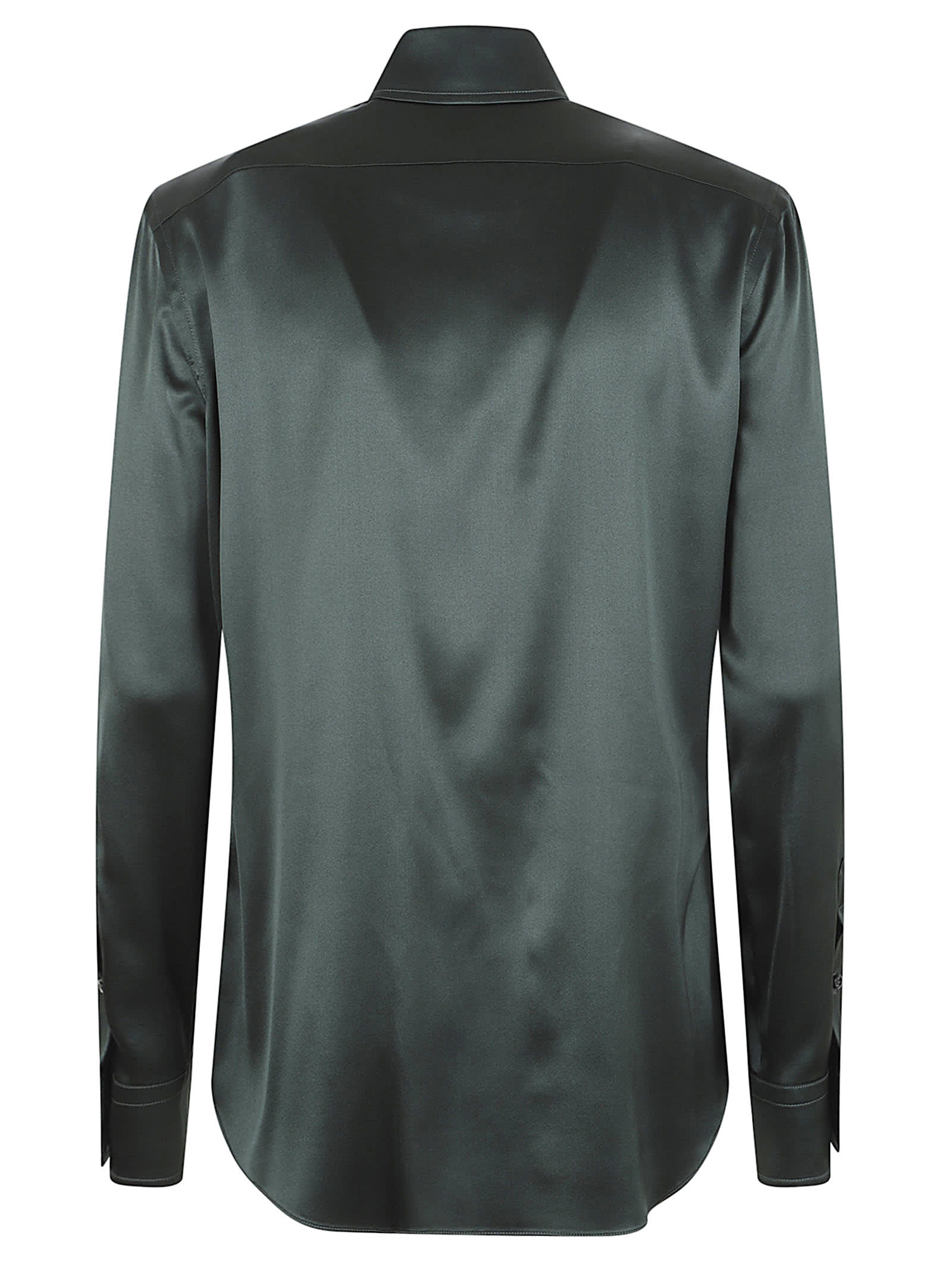 Ralph Lauren Cameron-long Sleeve-button Front Shirt In Green
