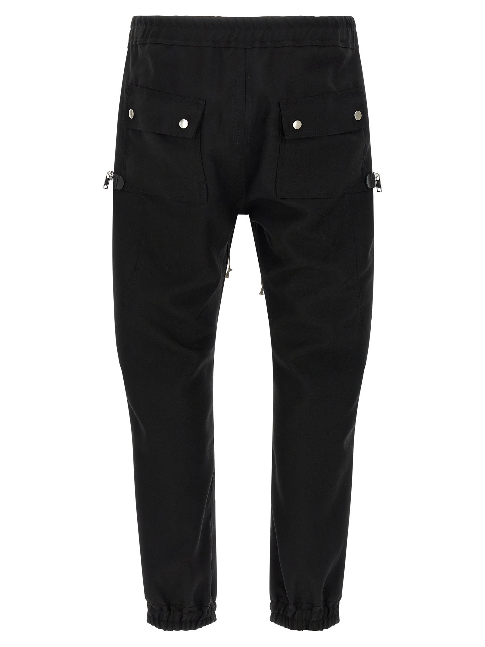 Rick Owens Black Concordians Bauhaus Cargo Pants In Black
