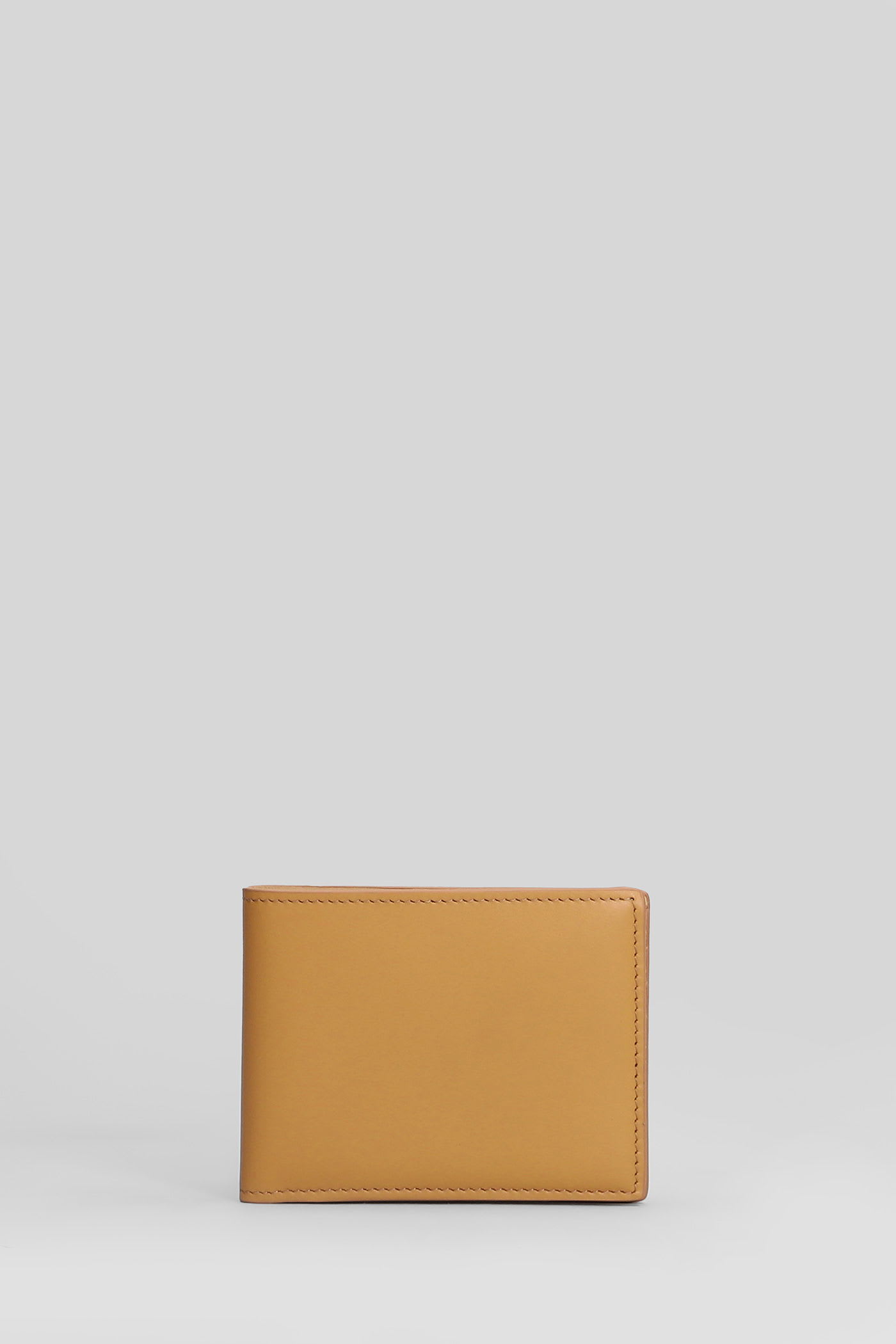 Common Projects Wallet In Camel Leather In Burgundy