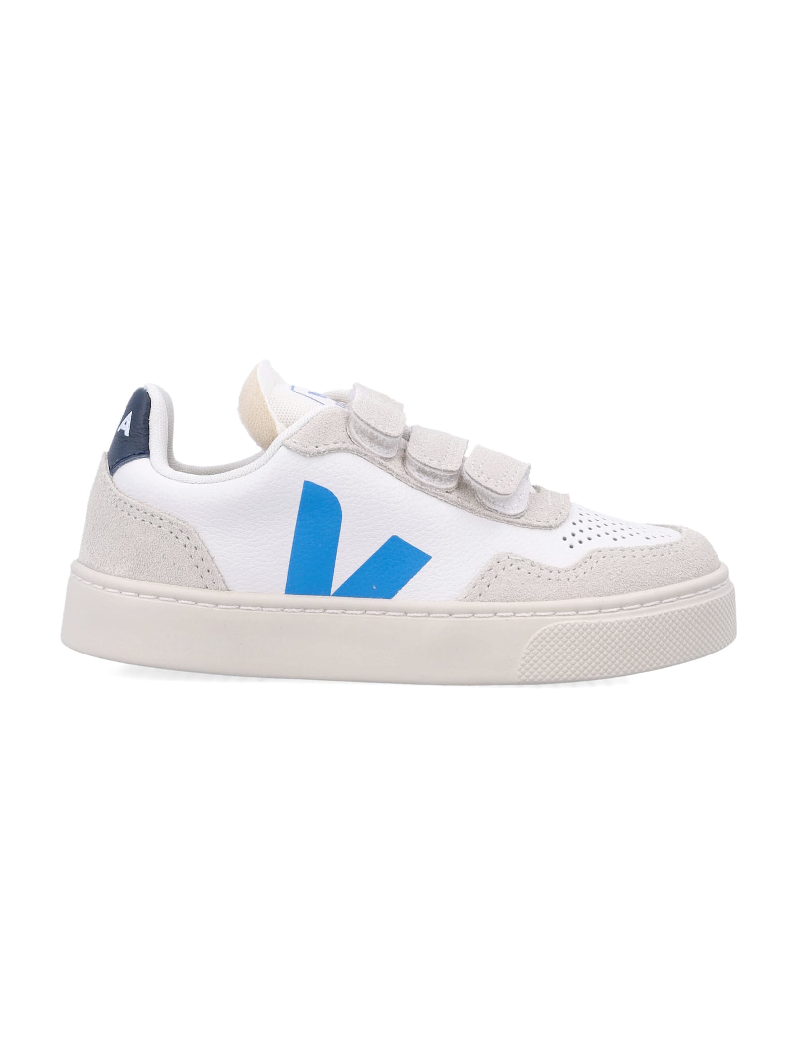 Veja Kid -  V-90 Leather Sneakers White Egee In White
