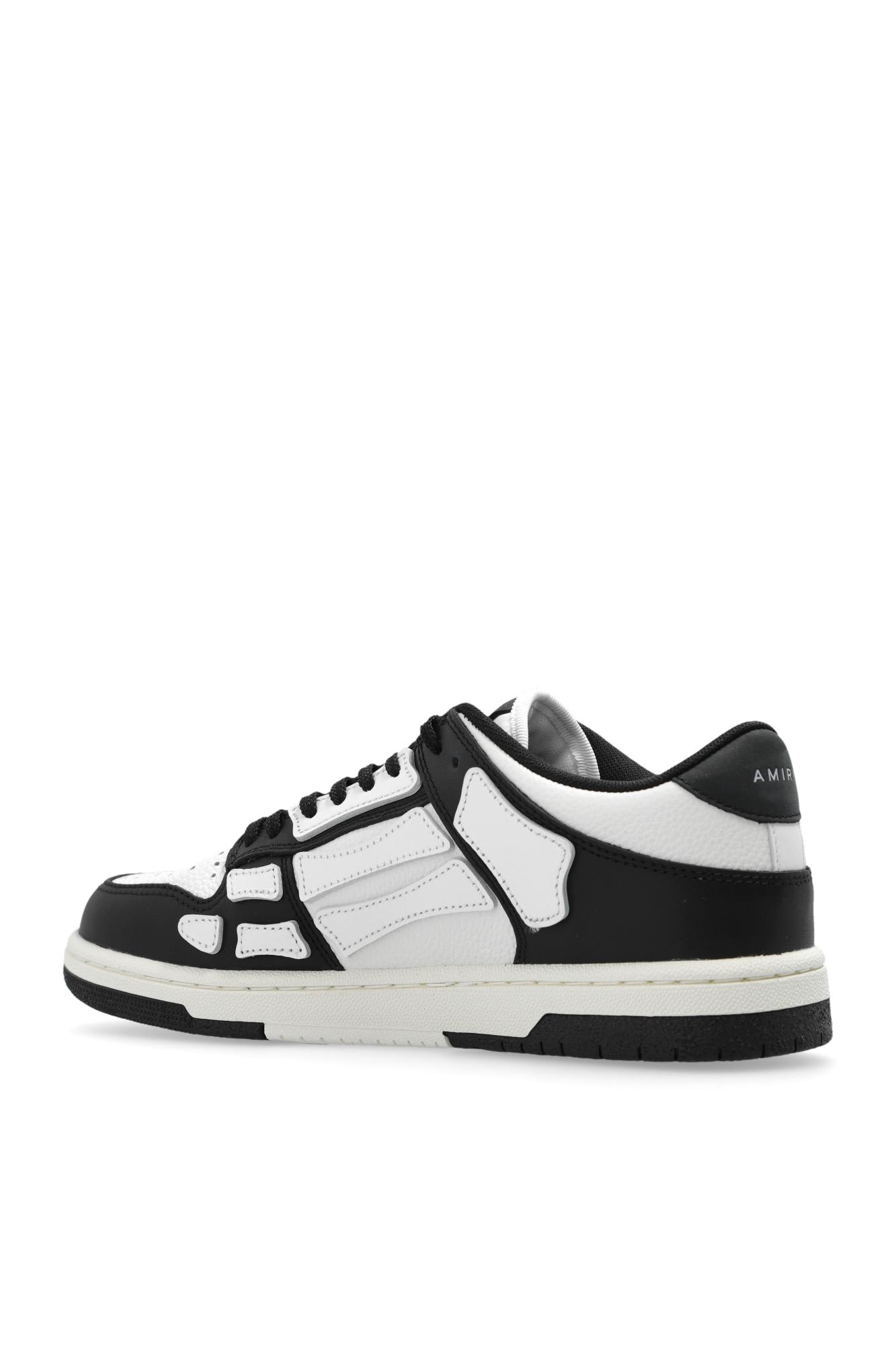 Shop Amiri Skel Top Low Sneakers In Black