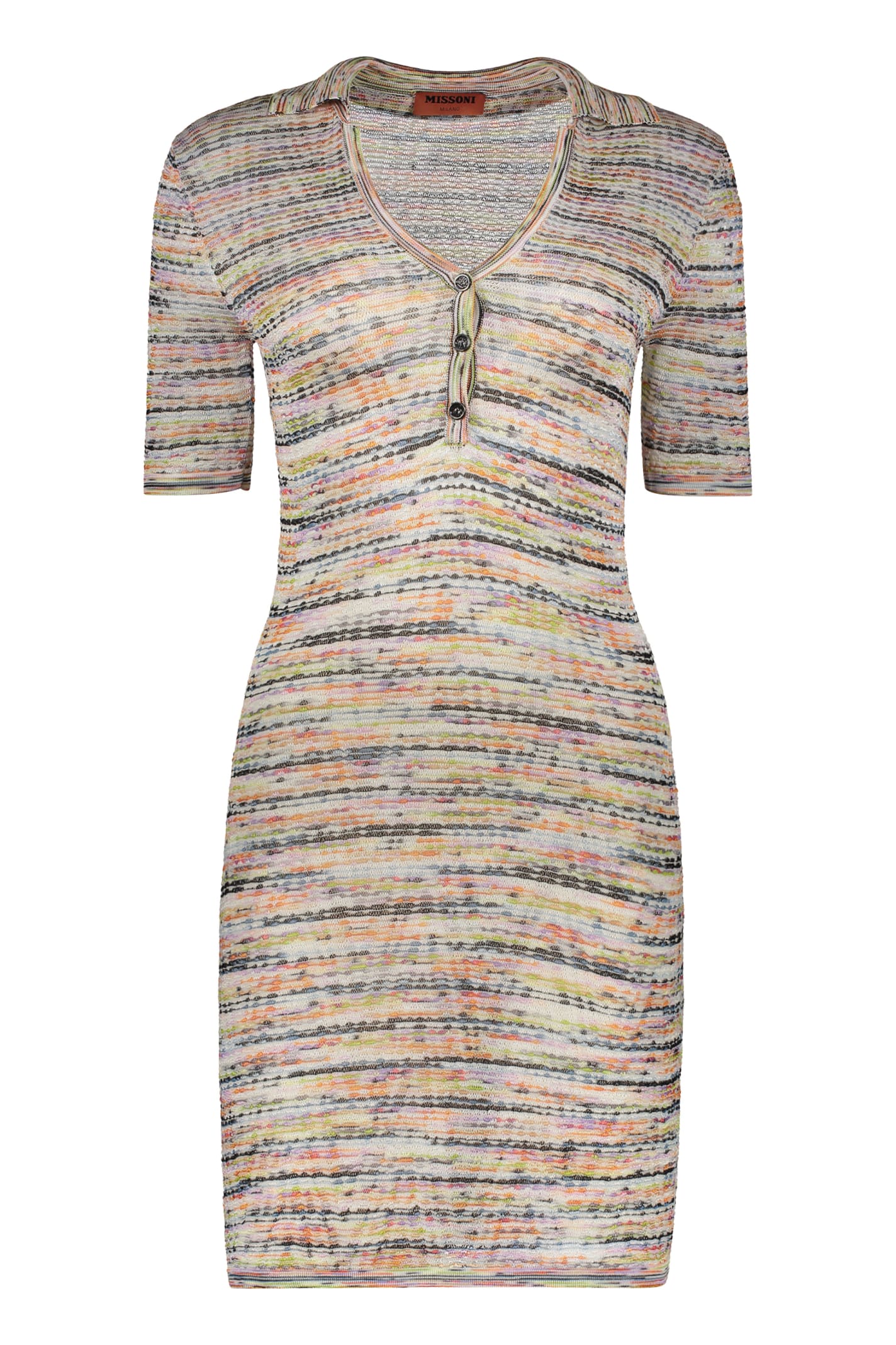 Missoni Knitted Dress In White
