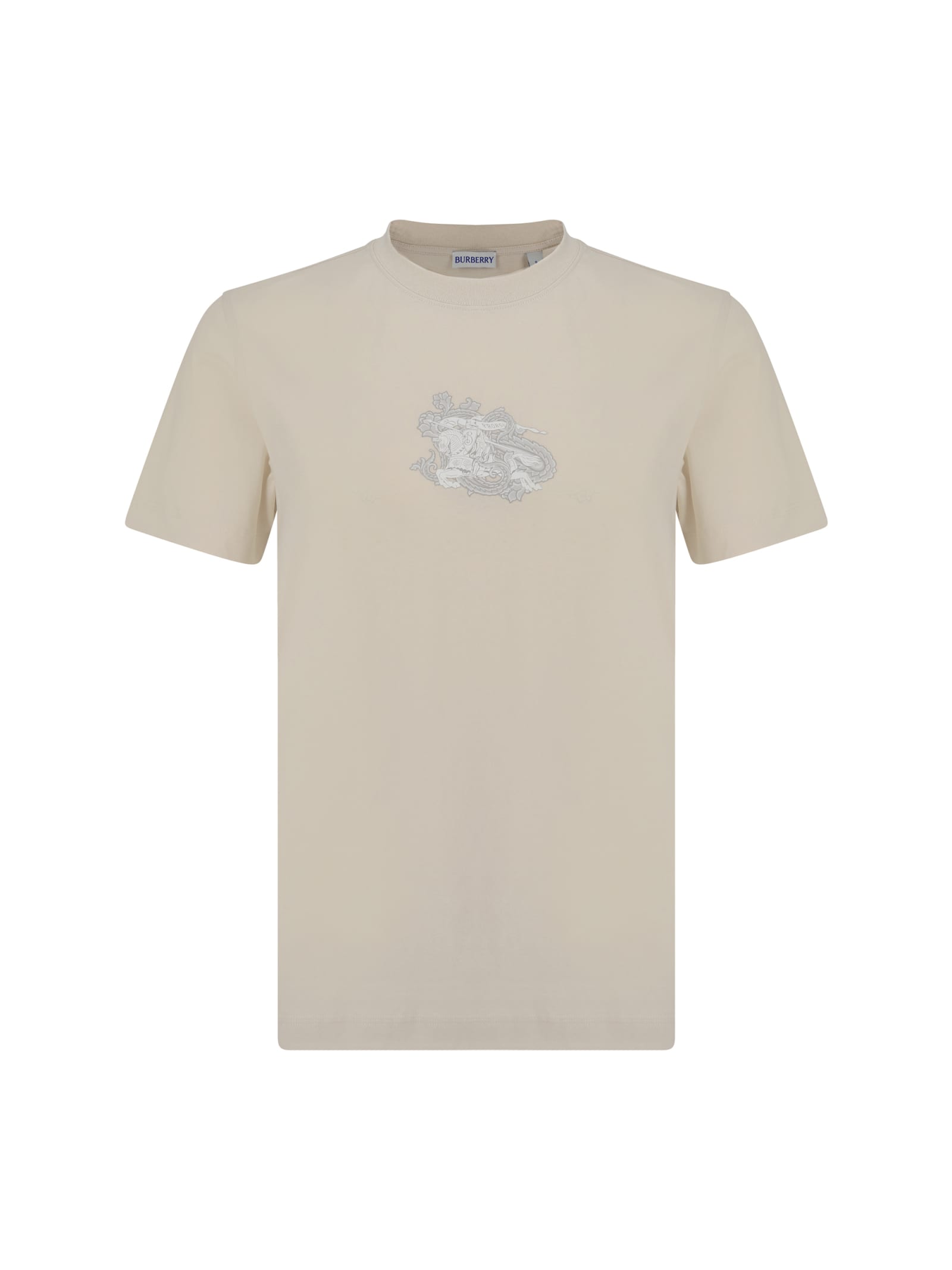 Shop Burberry T-shirt In Tundra