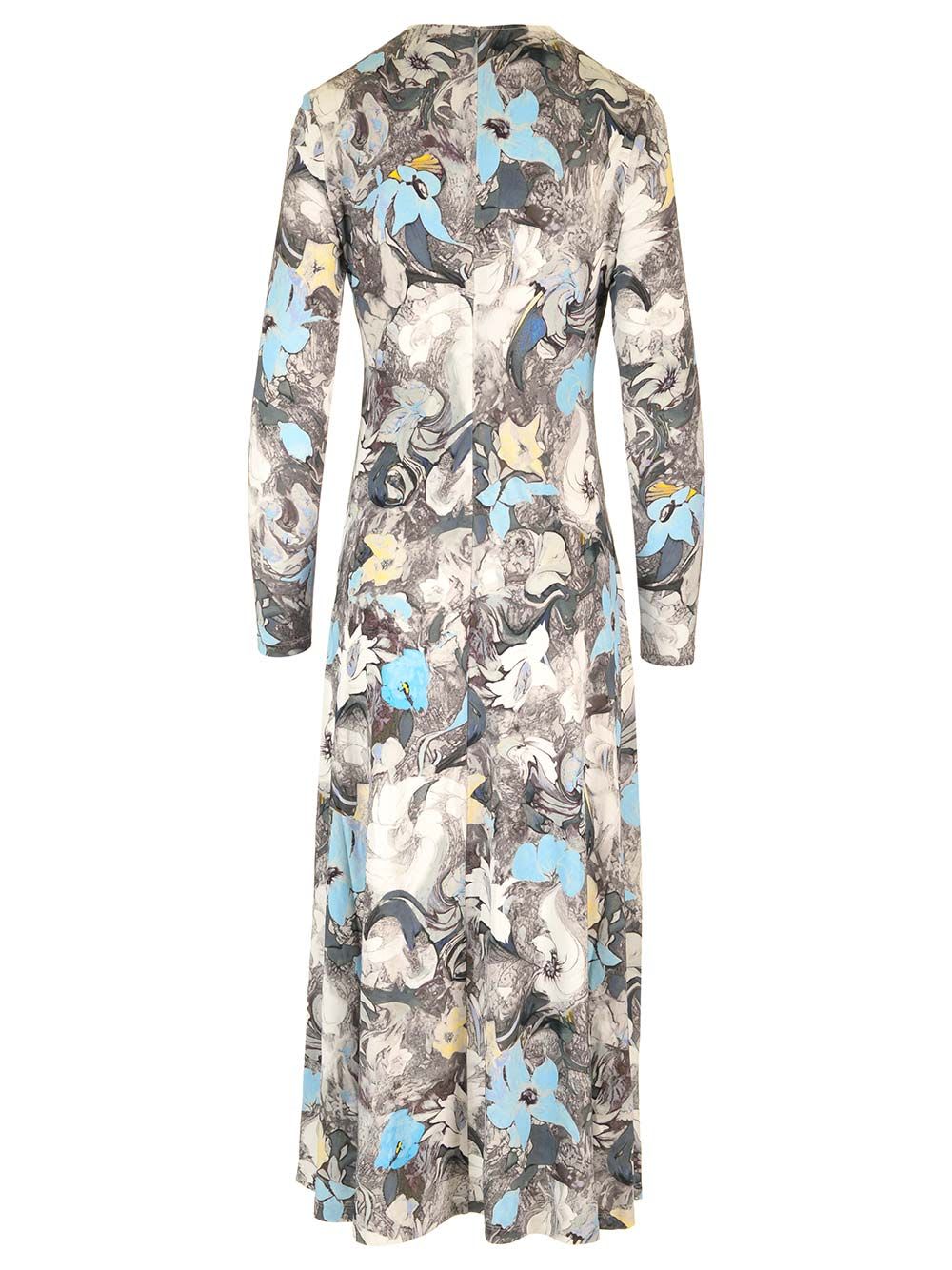 Shop Tory Burch Viscose Jersey Midi Dress In Multicolor