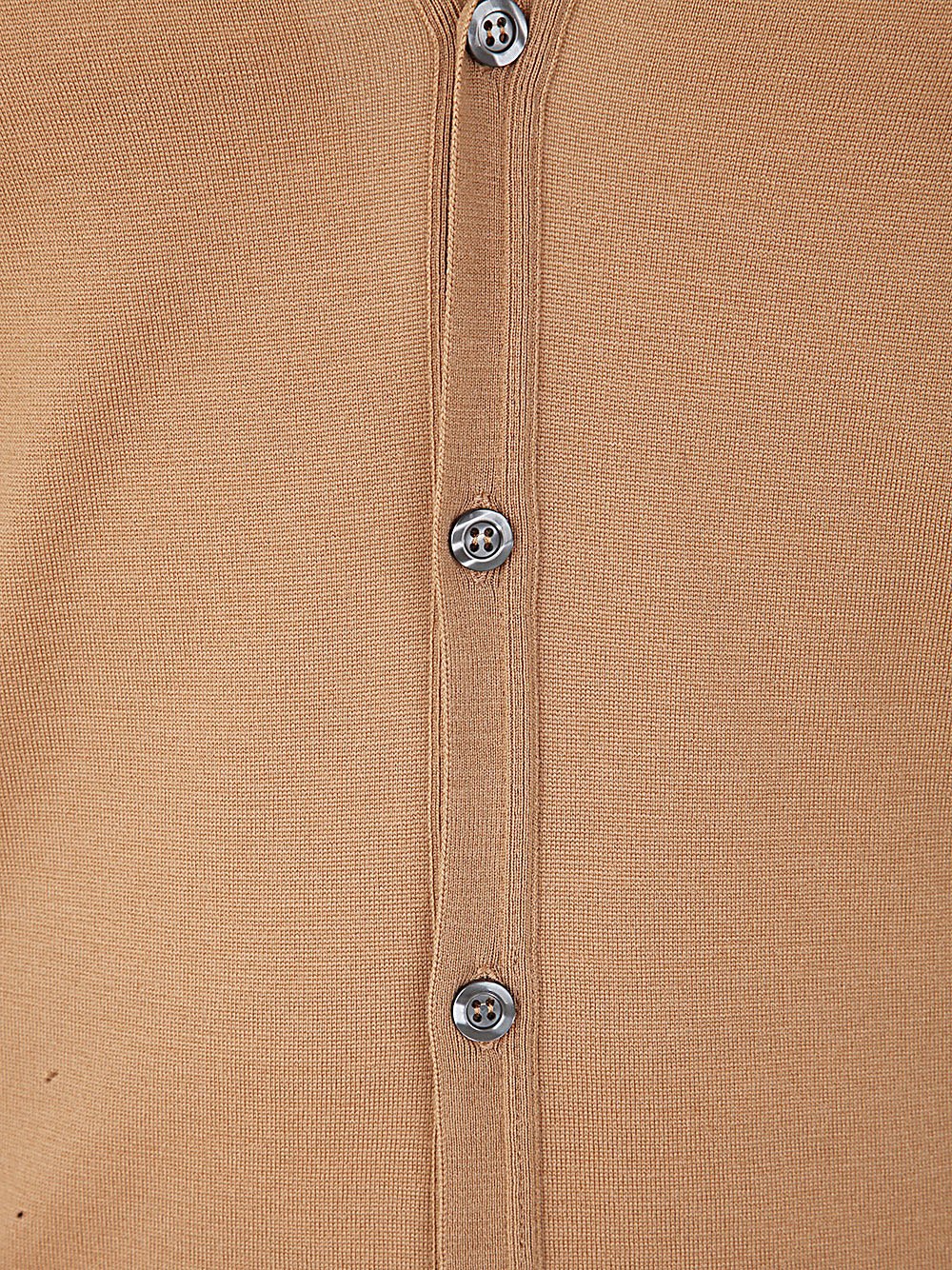 Shop John Smedley Bryn Long Sleeves V Neck Fashioned Cardigan In Nutmeg
