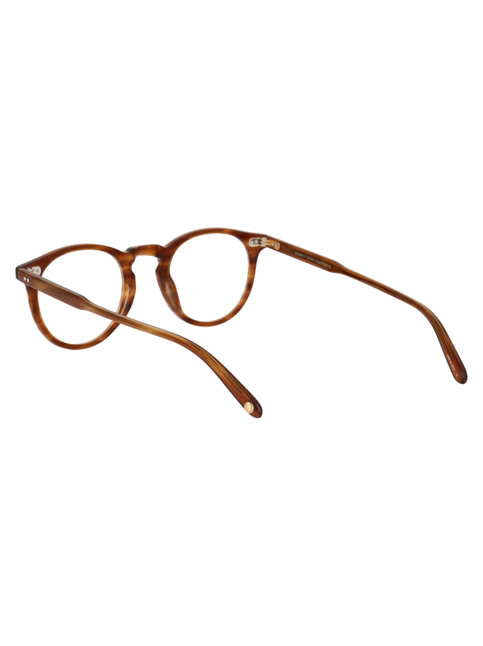 Shop Garrett Leight Glencoe 44 Glasses In Demi Blonde