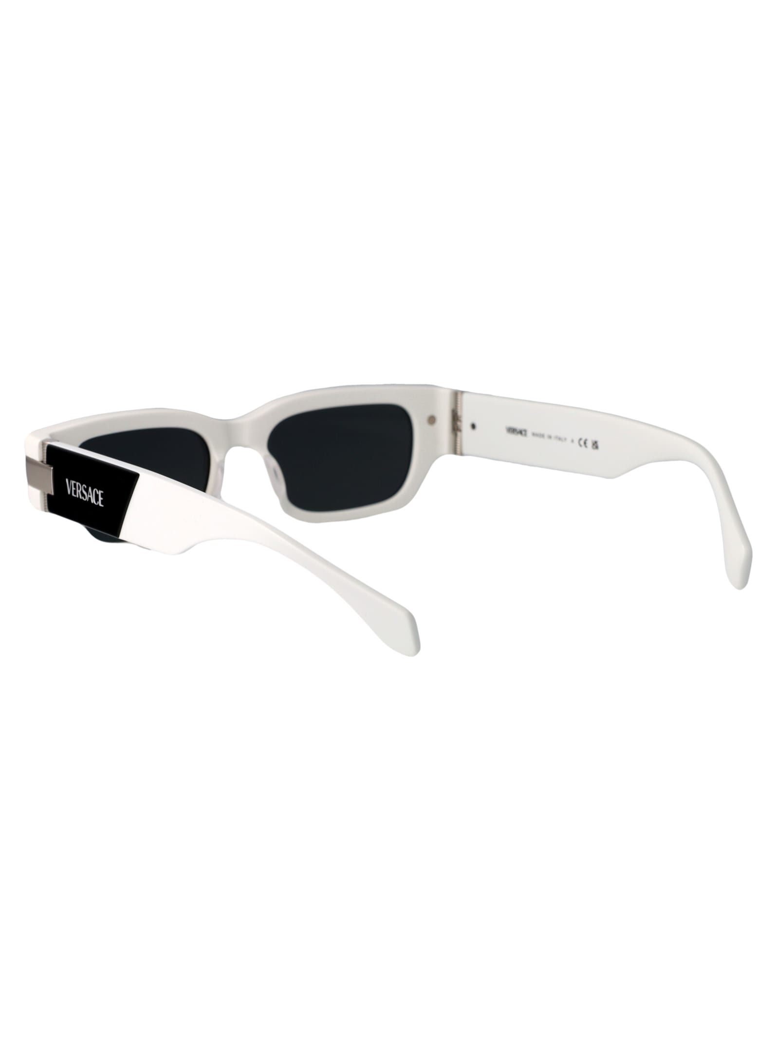 Shop Versace 0ve4465 Sunglasses In 545987 Top Black/white