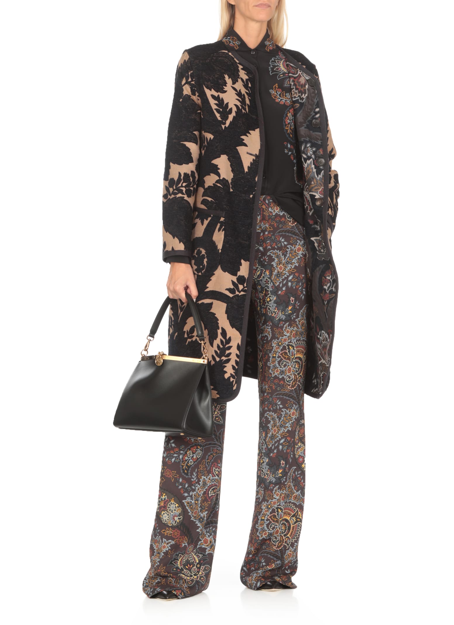 Shop Etro Silk Shirt In Black