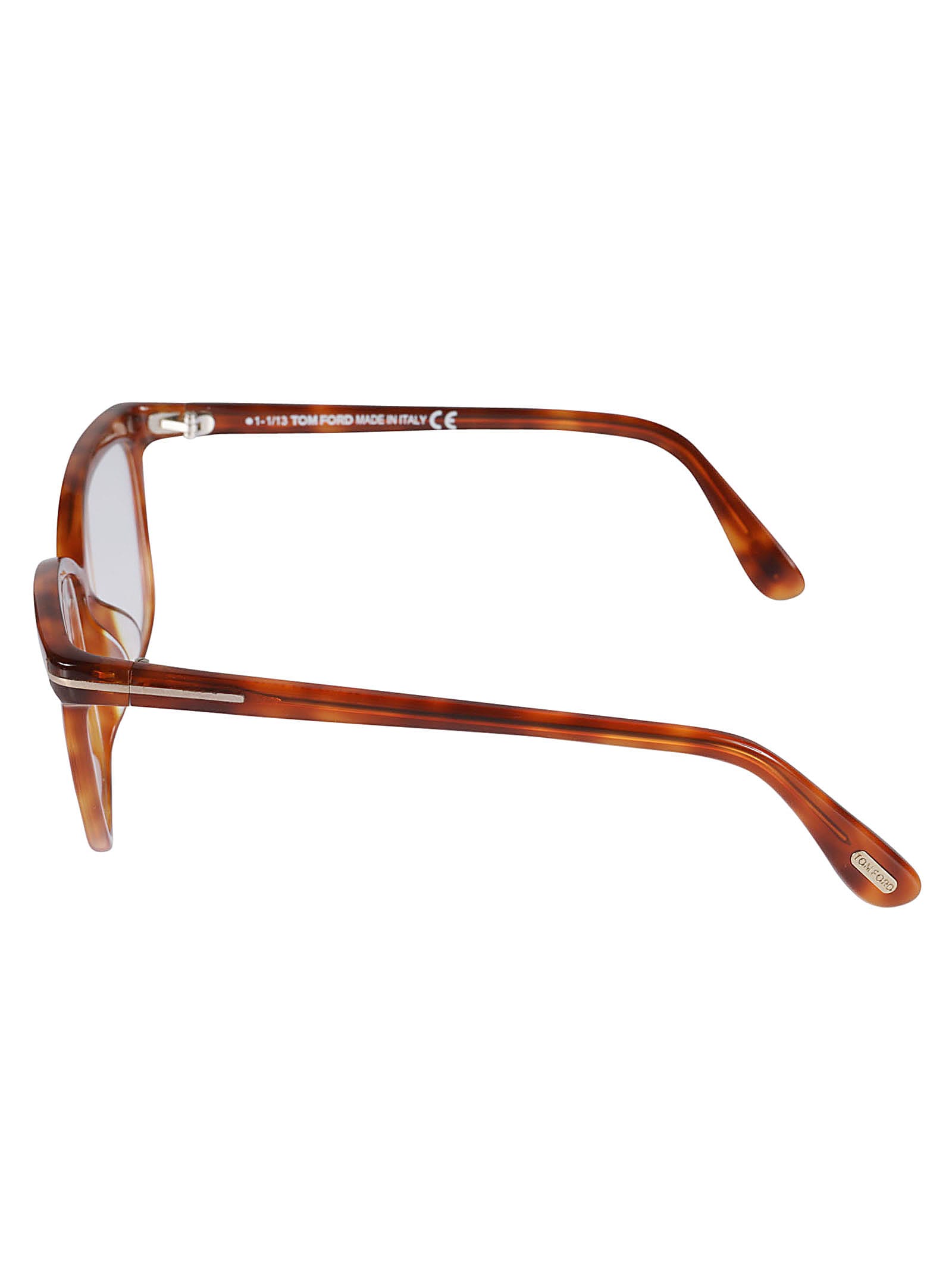 Shop Tom Ford Cross-bridge Clear Lens Glasses In Nero