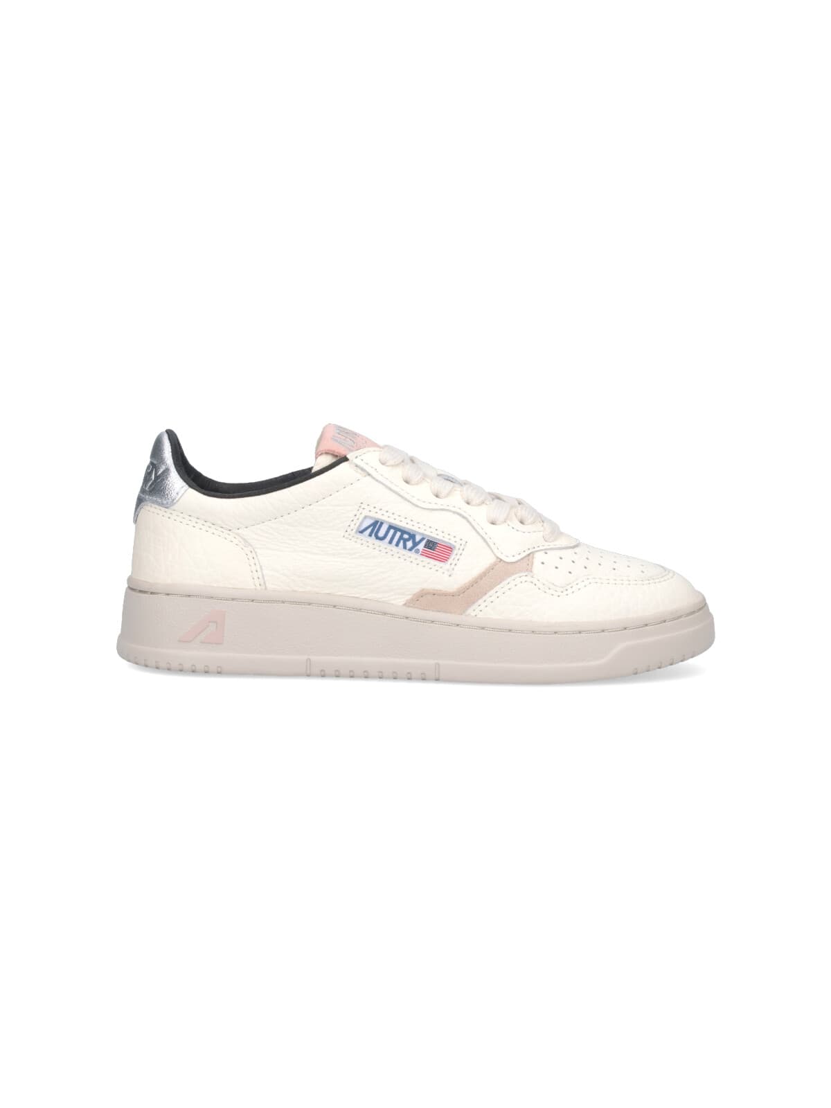 Shop Autry Medalist Low-top Sneakers In Crema