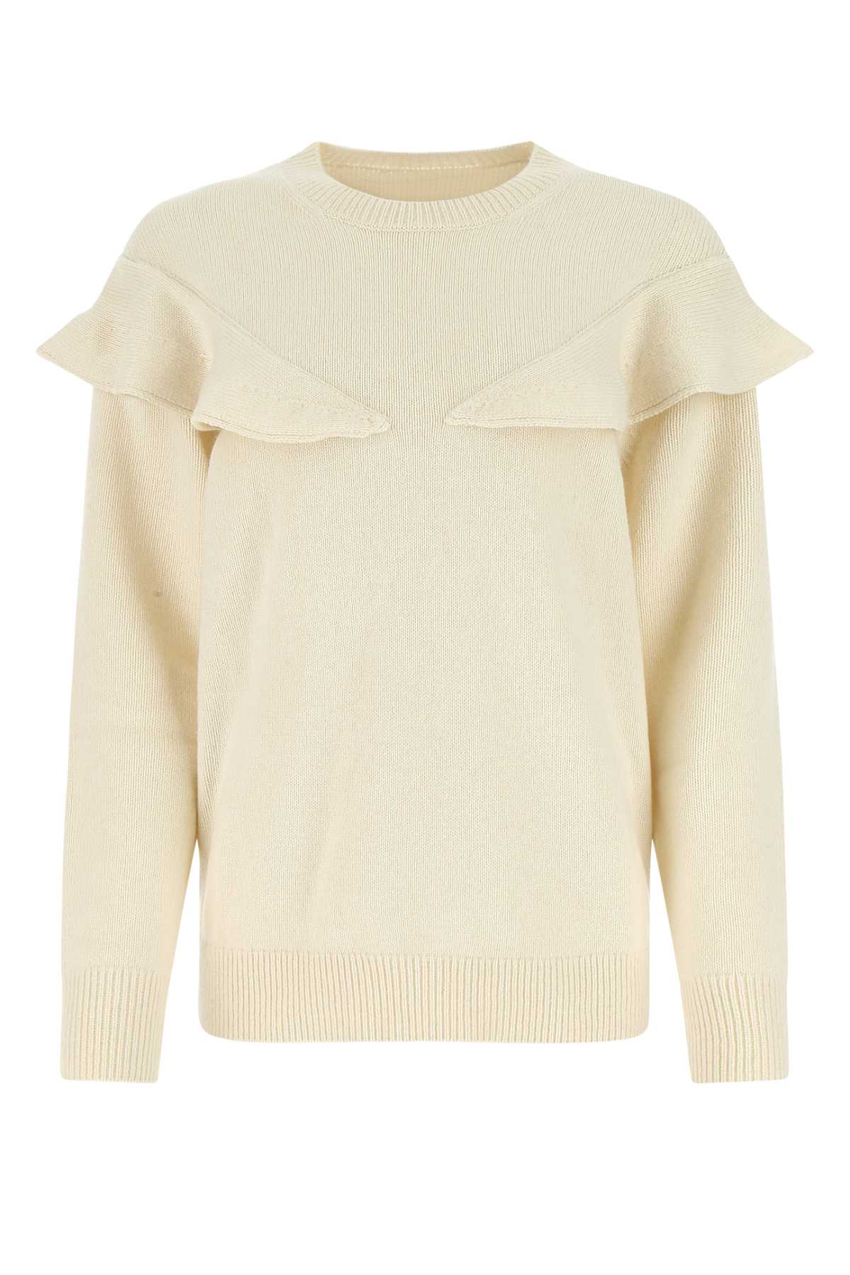 Chloé Ivory Cashmere Oversize Sweater