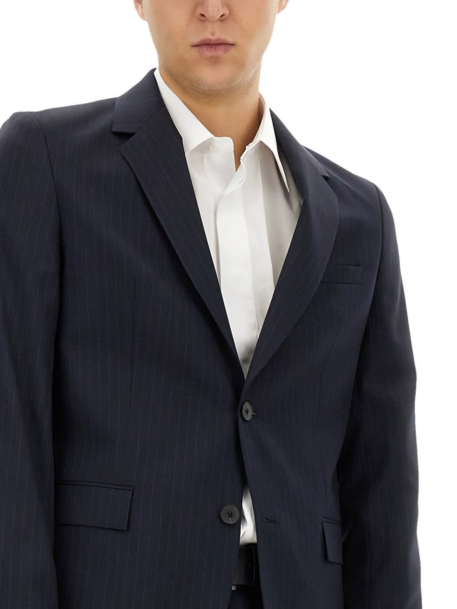 Shop Hugo Boss Slim Fit Pinstripe Suit In Blue