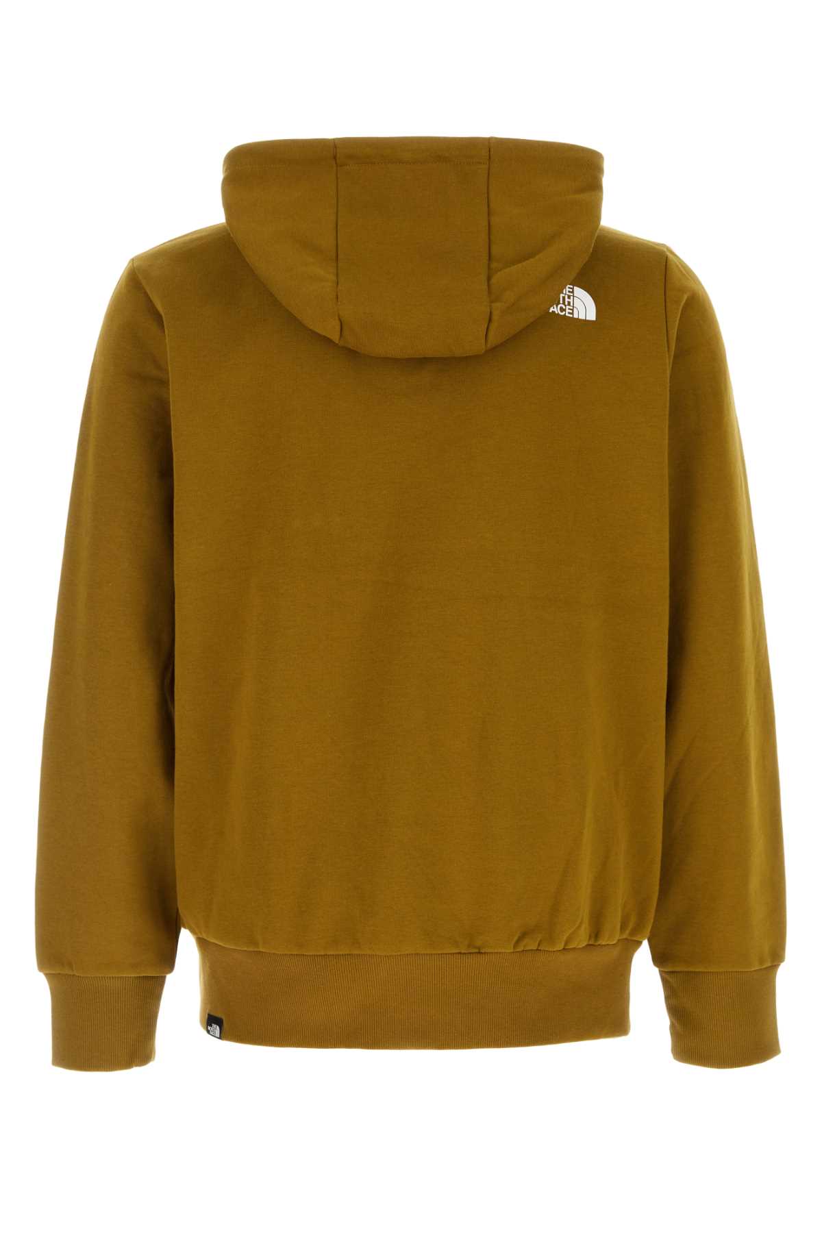 THE NORTH FACE KHAKI COTTON BLEND SIMPLE DOME SWEATSHIRT