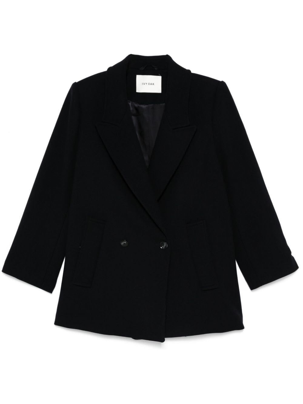 Shop Ivy & Oak Jenna Oversized Trench Jacket In Dark Navy