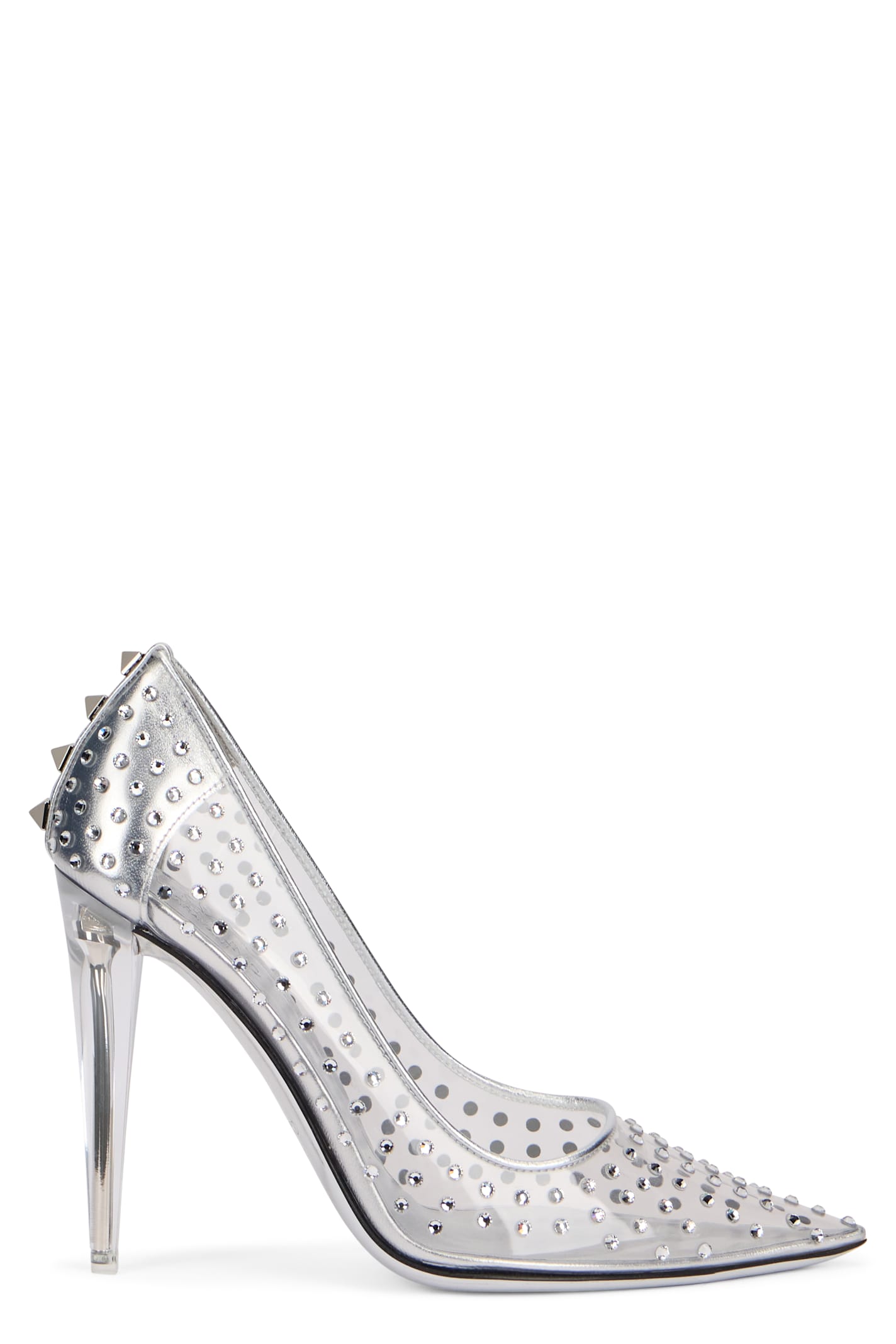 Valentino Garavani Pumps Mit Kristallen In White