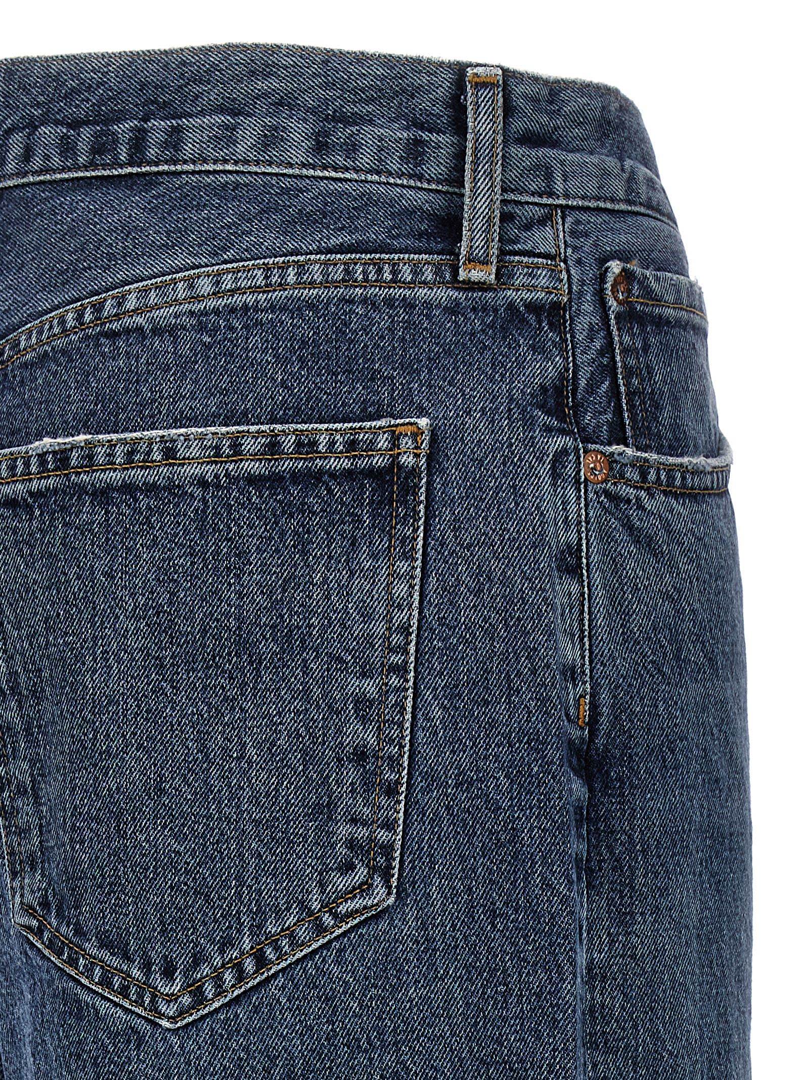 Shop Agolde Dame Jeans In Blue