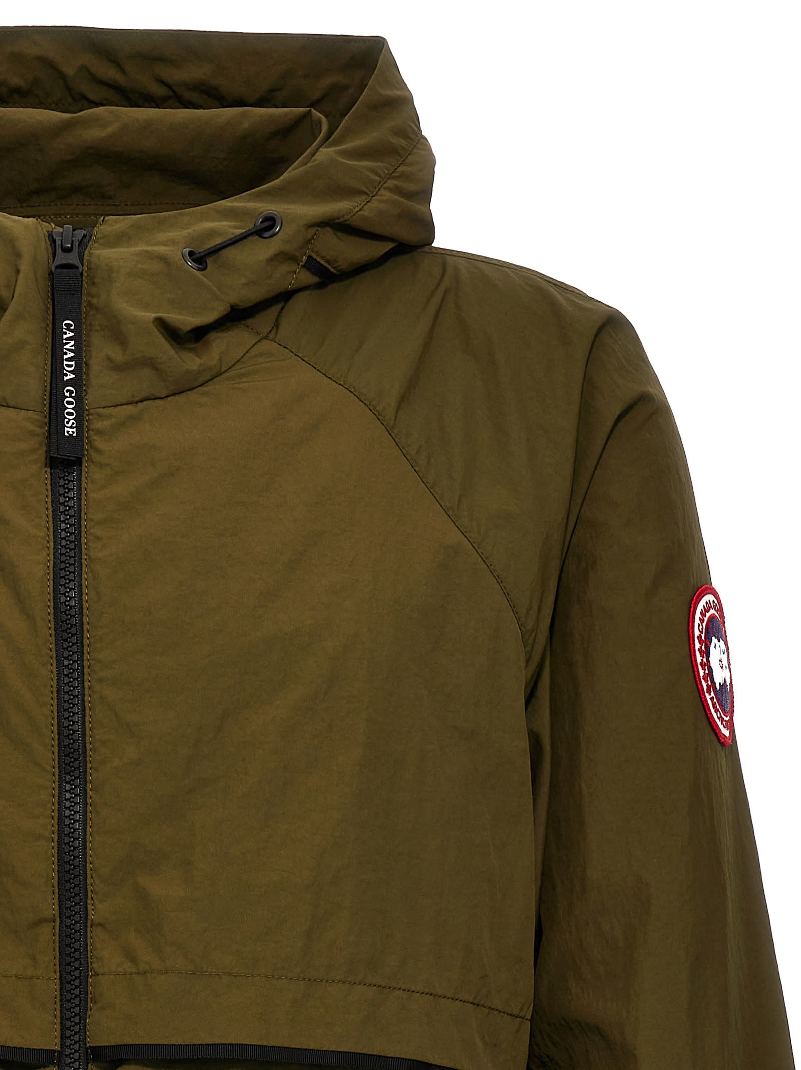 Shop Canada Goose Faber Hooded Jacket In Green