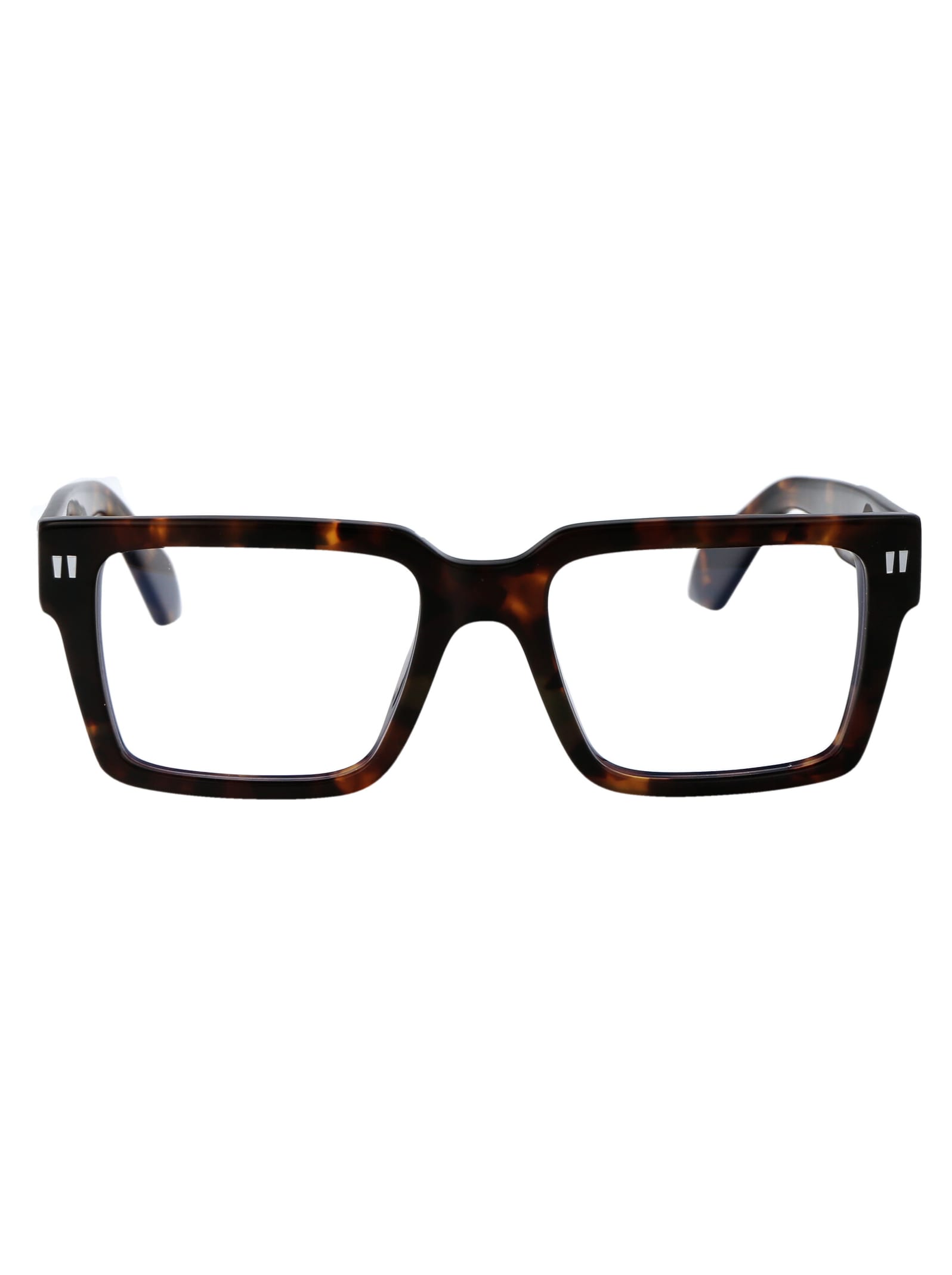 Off-white Optical Style 54 Glasses In 6000 Havana